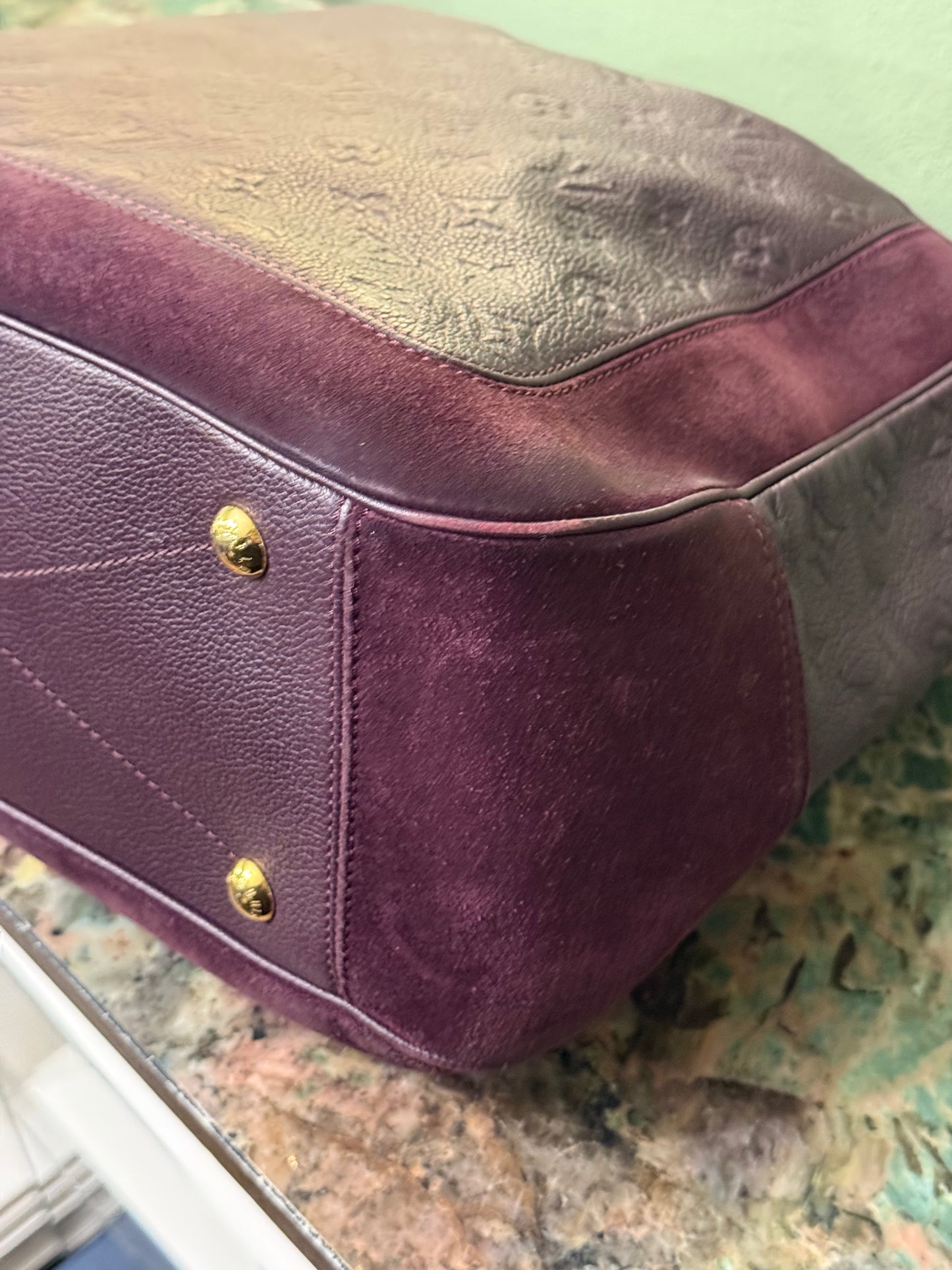 LOUIS VUITTON DARK PURPLE AUDACIEUSE HOBO BAG