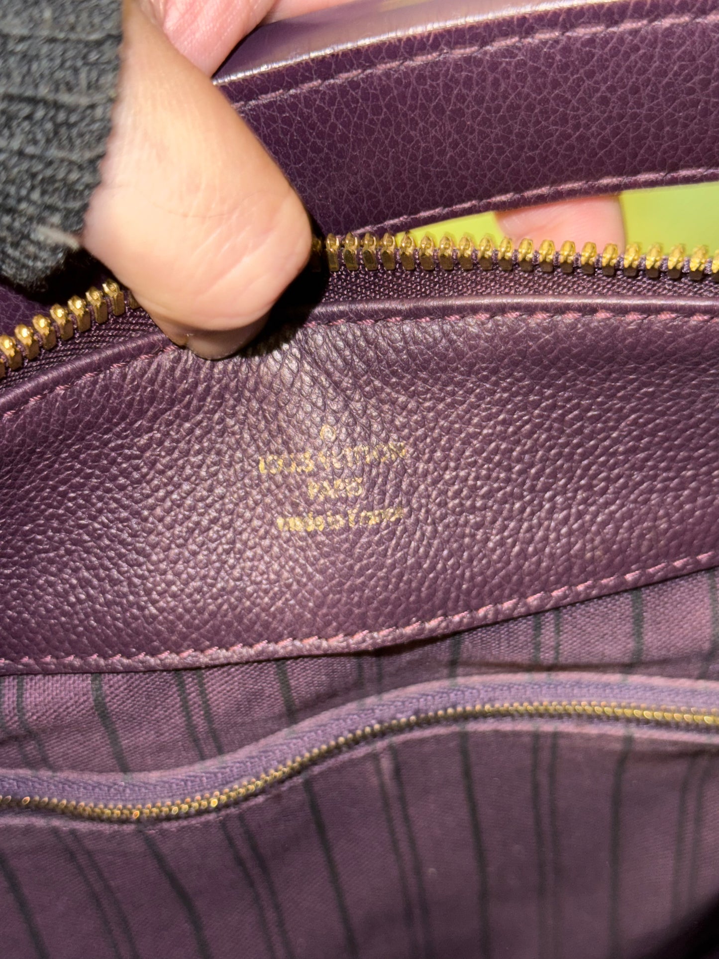 LOUIS VUITTON DARK PURPLE AUDACIEUSE HOBO BAG
