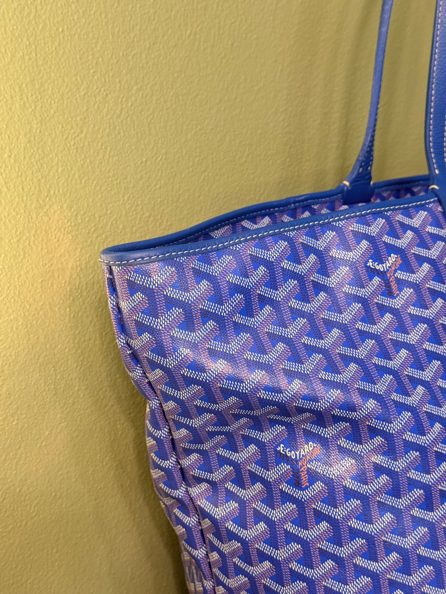 GOYARD BLUE ARTOIS GM TRAVEL BAG
