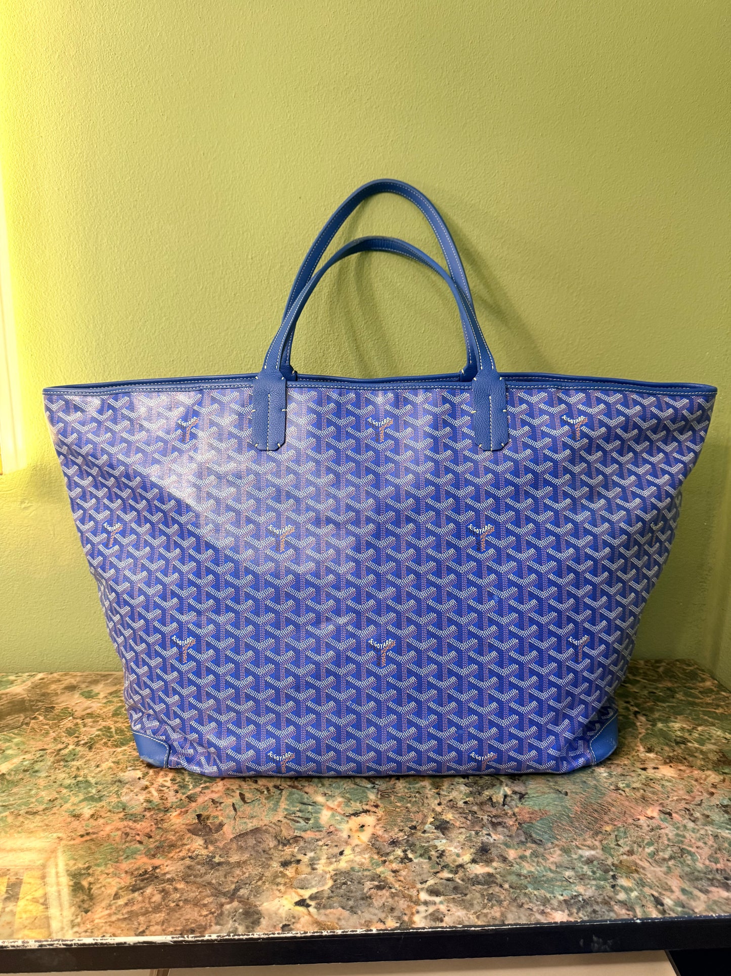 GOYARD BLUE ARTOIS GM TRAVEL BAG