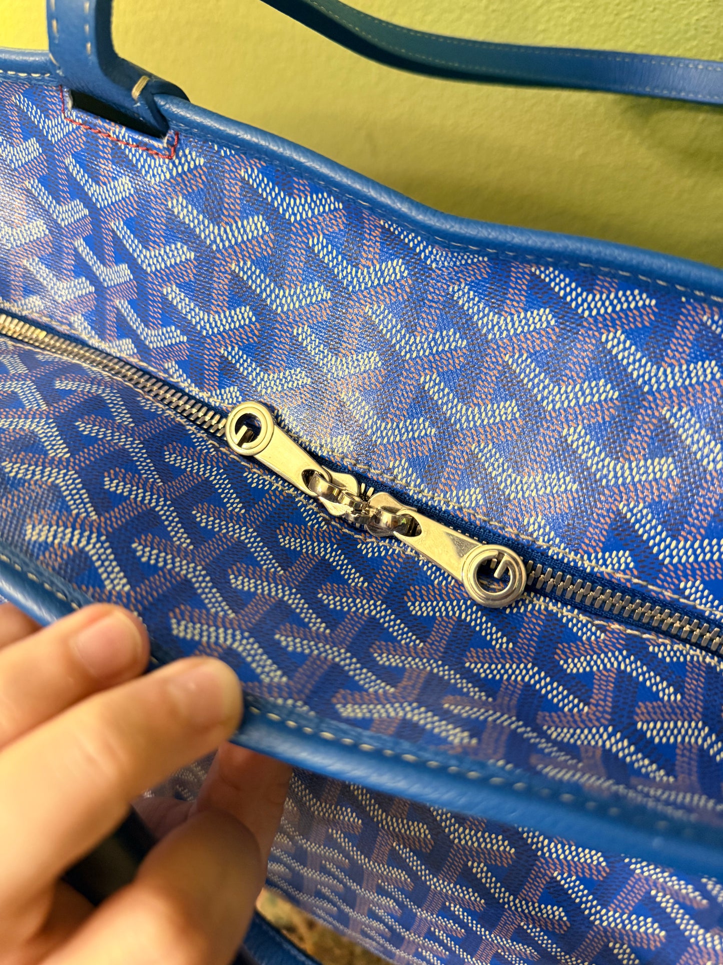 GOYARD BLUE ARTOIS GM TRAVEL BAG