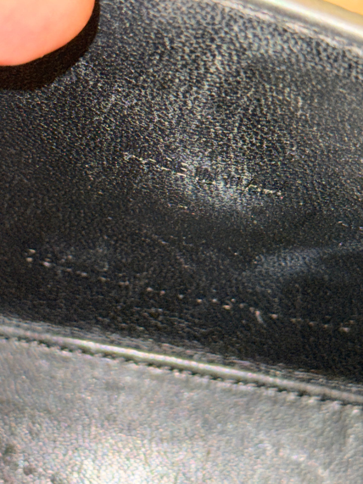 BALENCIAGA BLACK EMBOSSED CROCODILE HOURGLASS XS