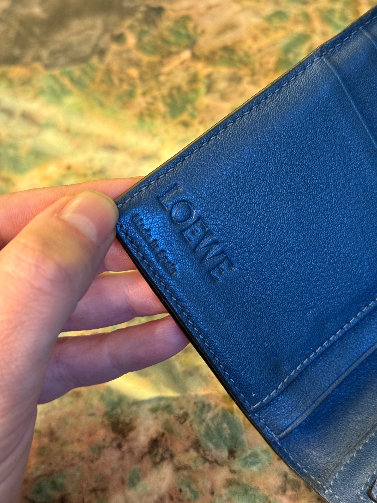 LOEWE TRI COLOR LARGE VERTICAL WALLET