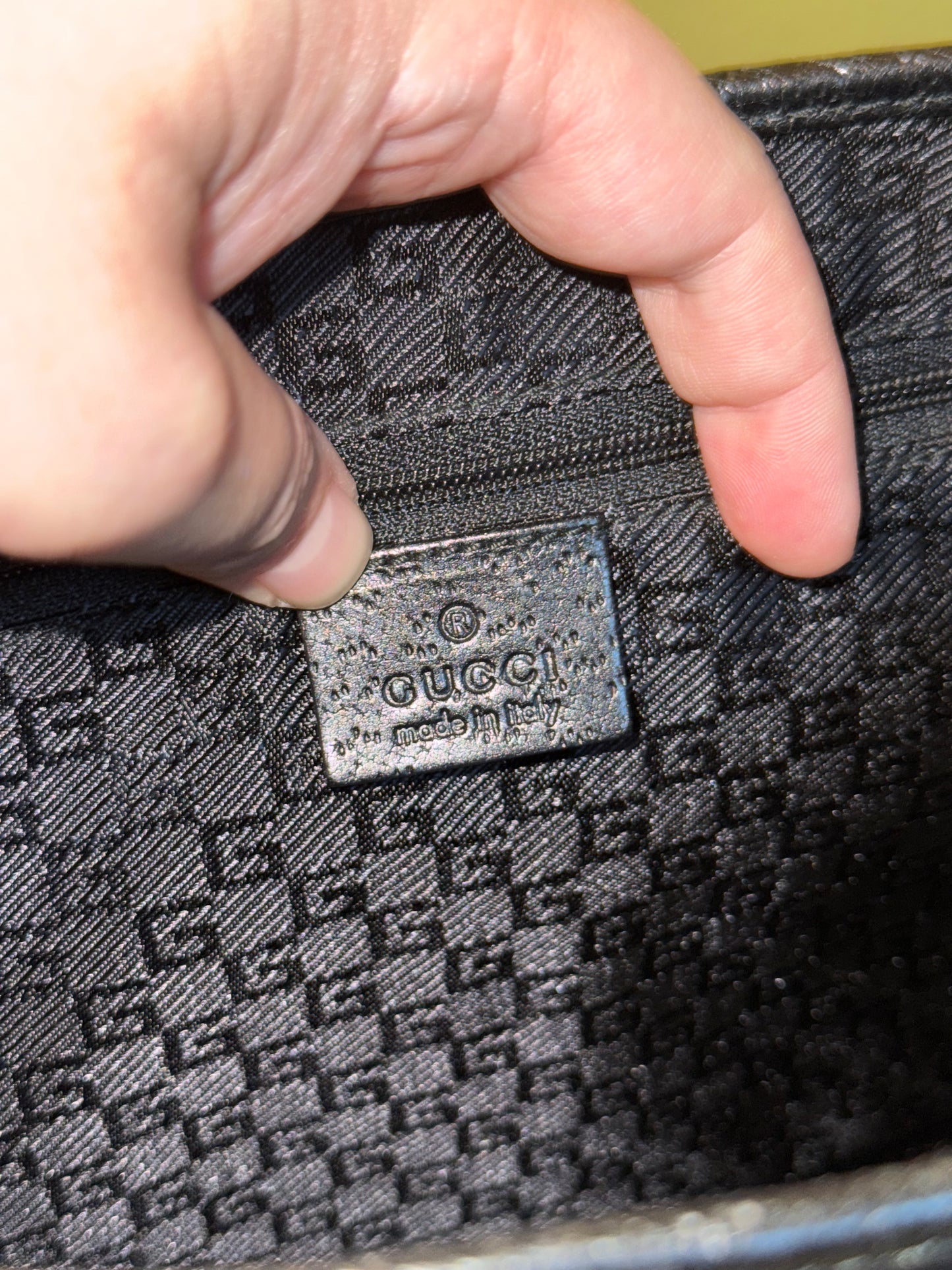 GUCCI BLACK BAMBOO BOUVIER SHOULDER BAG