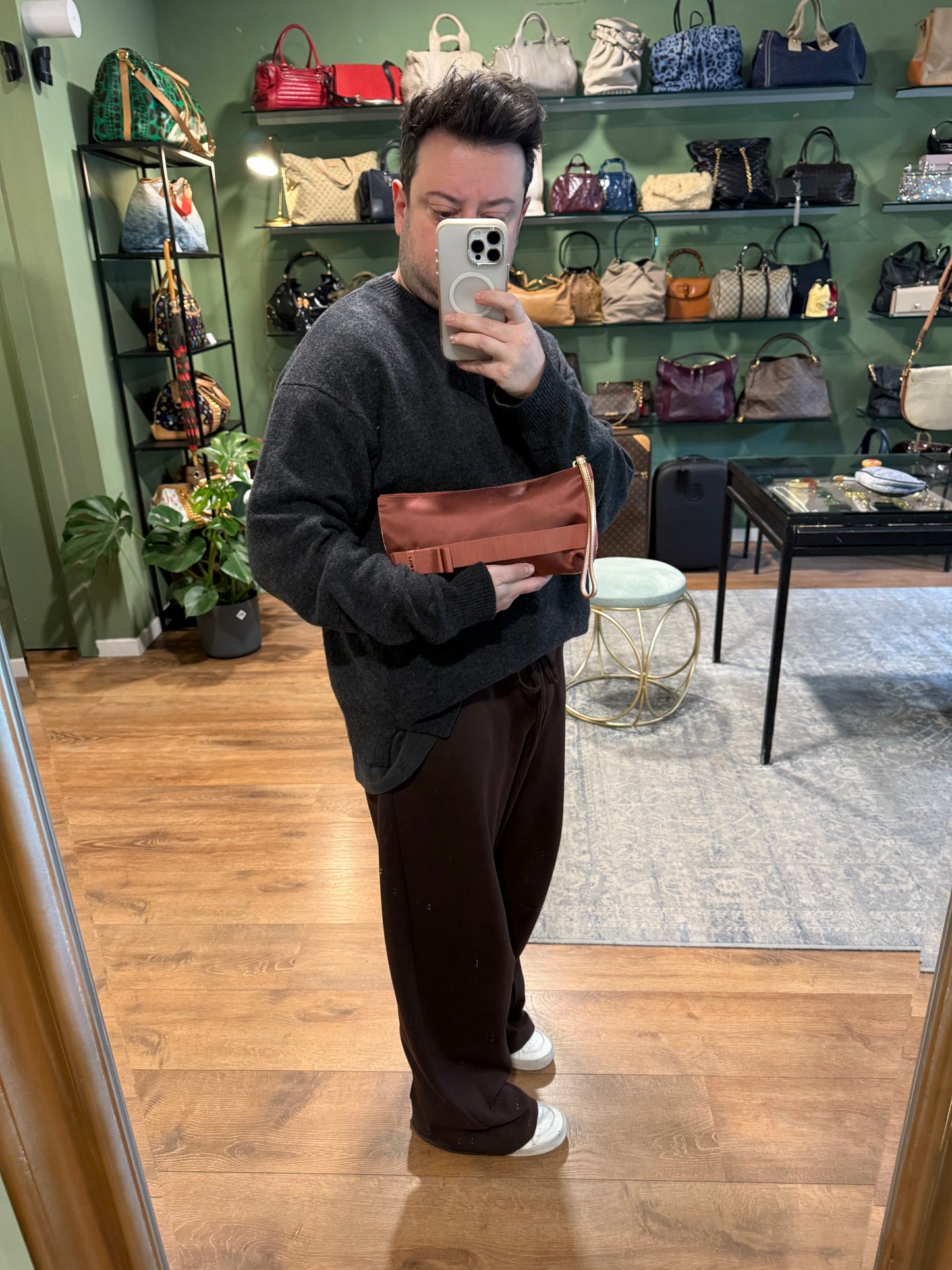 FENDI PINK SATIN POCHETTE