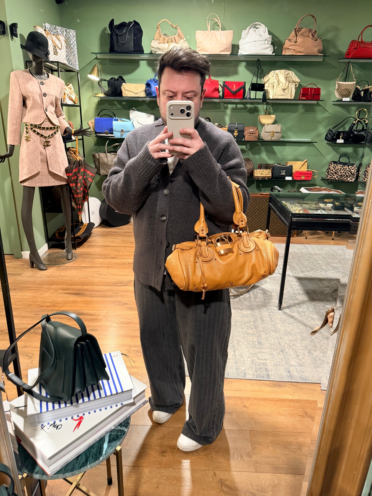 CHLOE BEIGE PADDINGTON HANDBAG