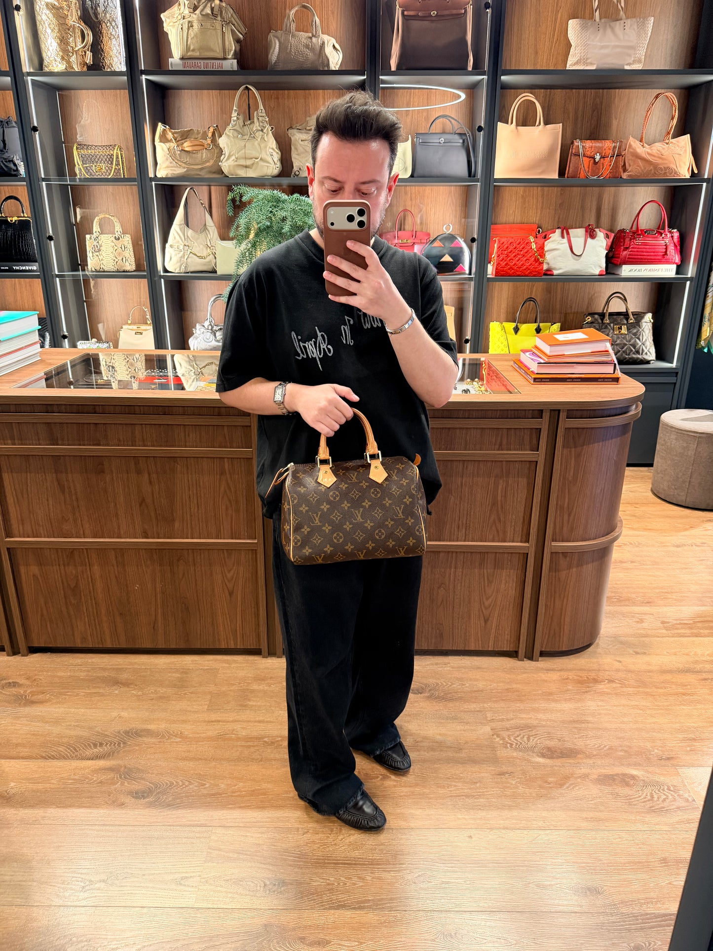 LOUIS VUITTON MONOGRAM SPEEDY 25 BOSTON BAG