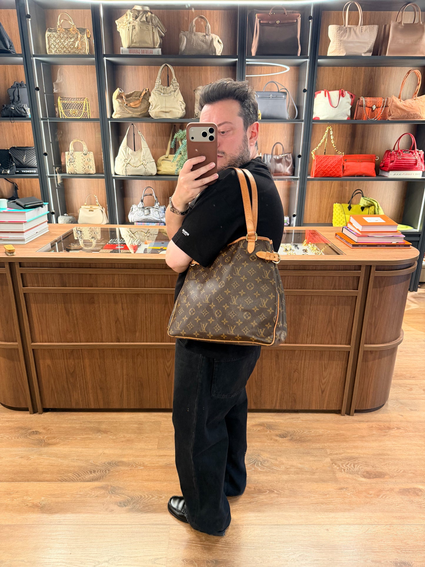 LOUIS VUITTON MONOGRAM BATIGNOLLES VERTICAL SHOPPING TOTE