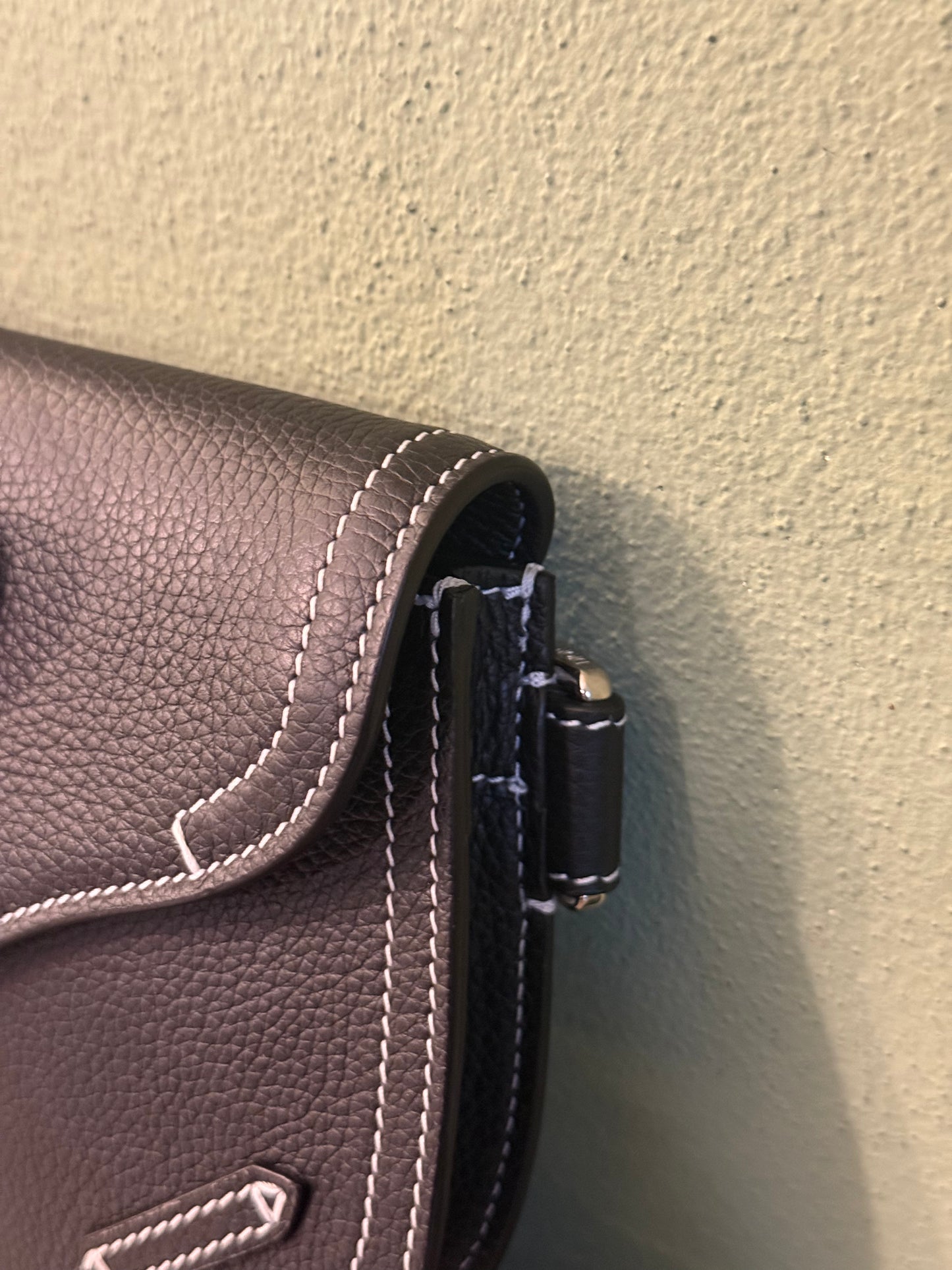 DIOR BLACK DOUBLE SADDLE CROSSBODY BAG