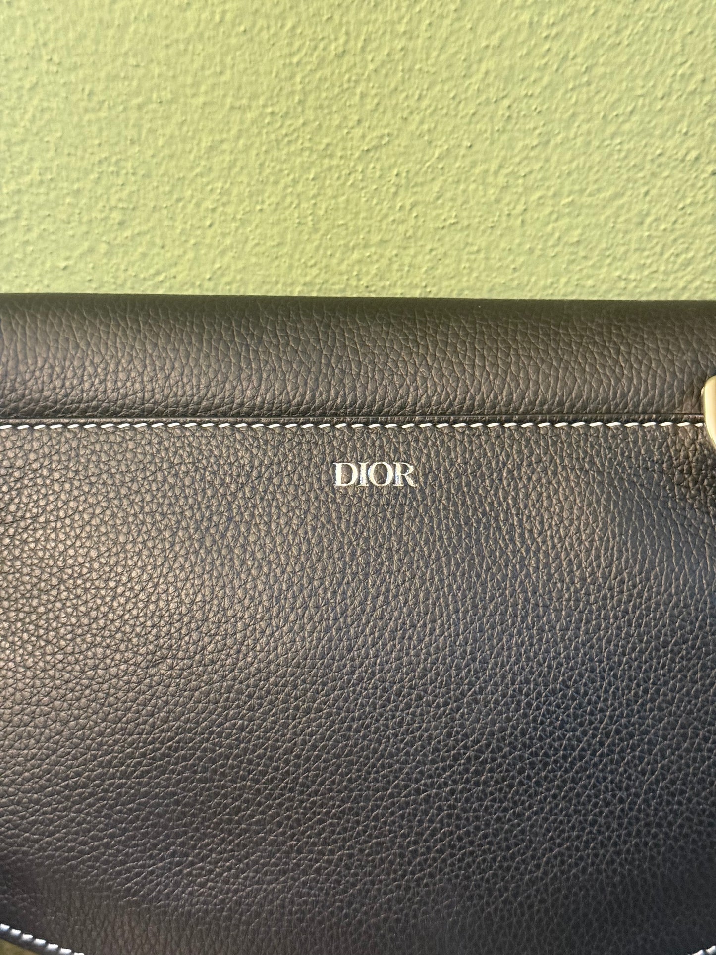DIOR BLACK DOUBLE SADDLE CROSSBODY BAG