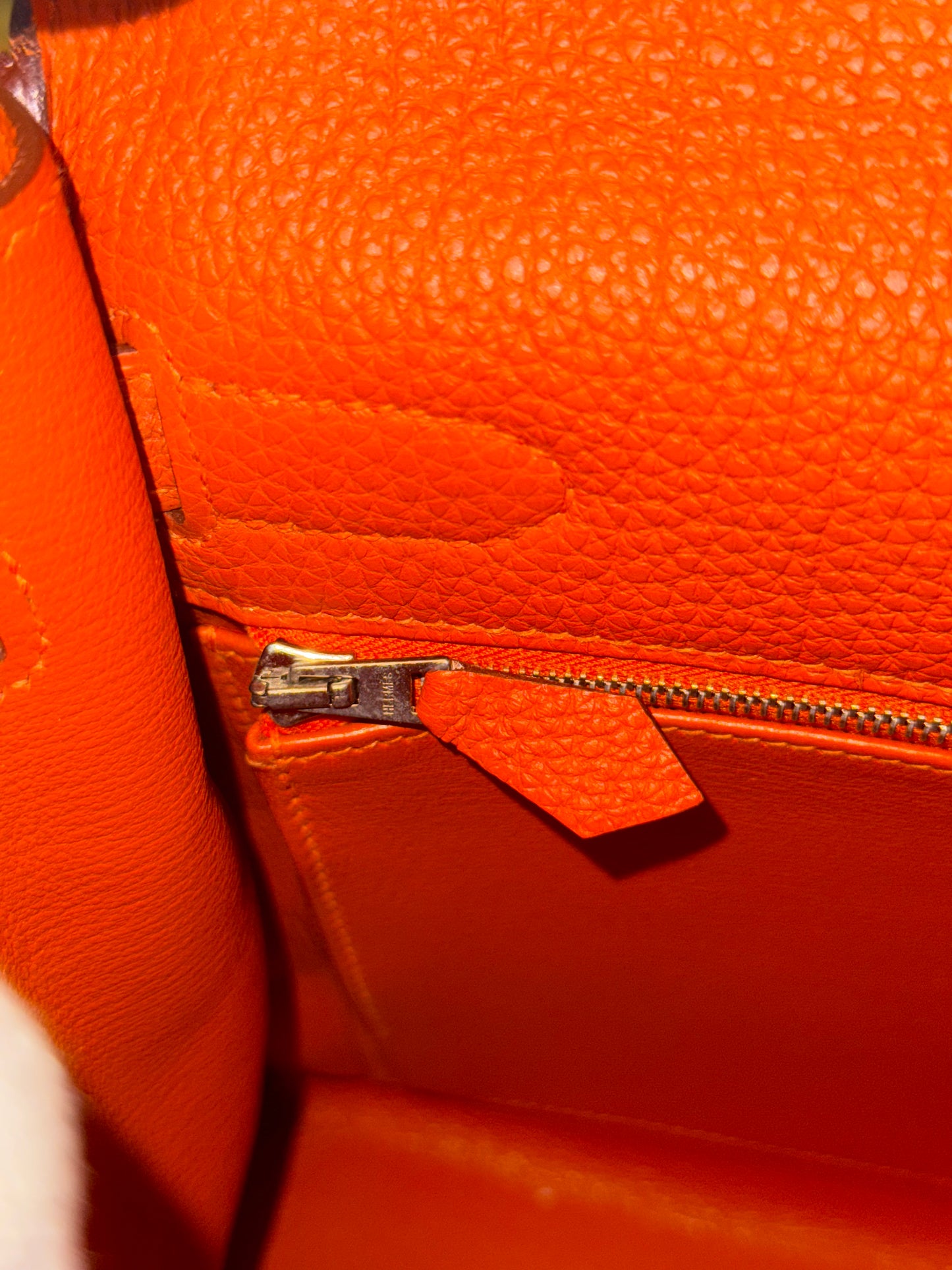 HERMÈS TOGO ORANGE KELLY 32 HANDBAG