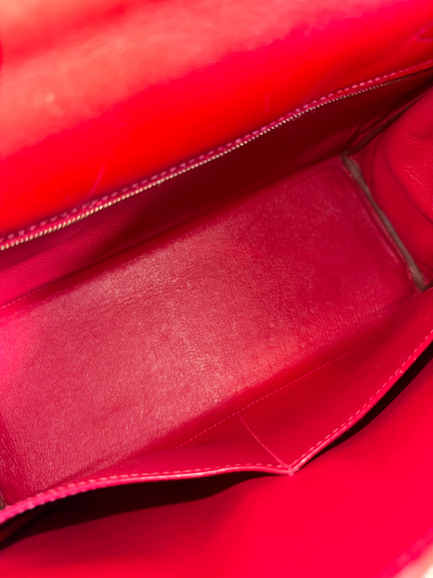 HERMÈS ROUGE VIF TADELAKT KELLY 32 HANDBAG