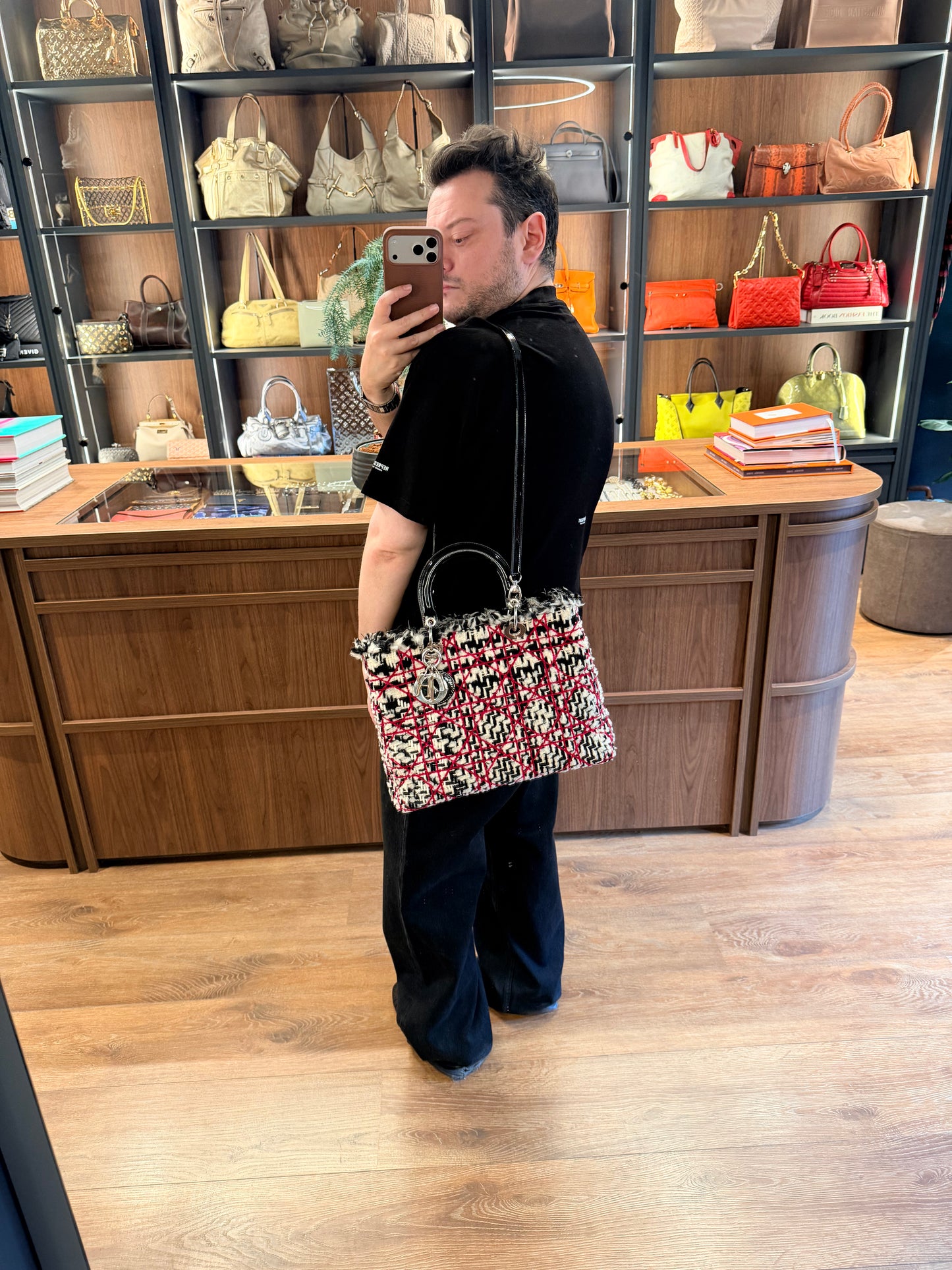 DIOR LARGE BOUCLE LADY DIOR HANDBAG