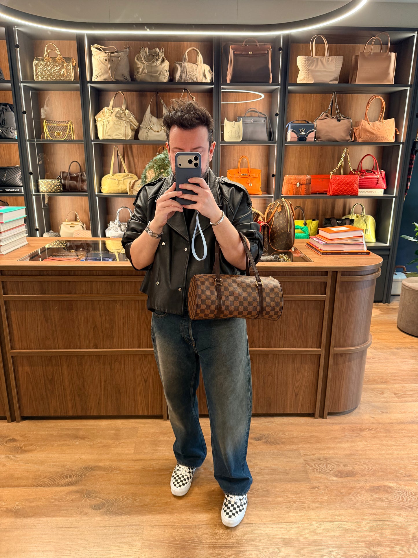 LOUIS VUITTON DAMIER BENE PAPILLON 30 HANDBAG
