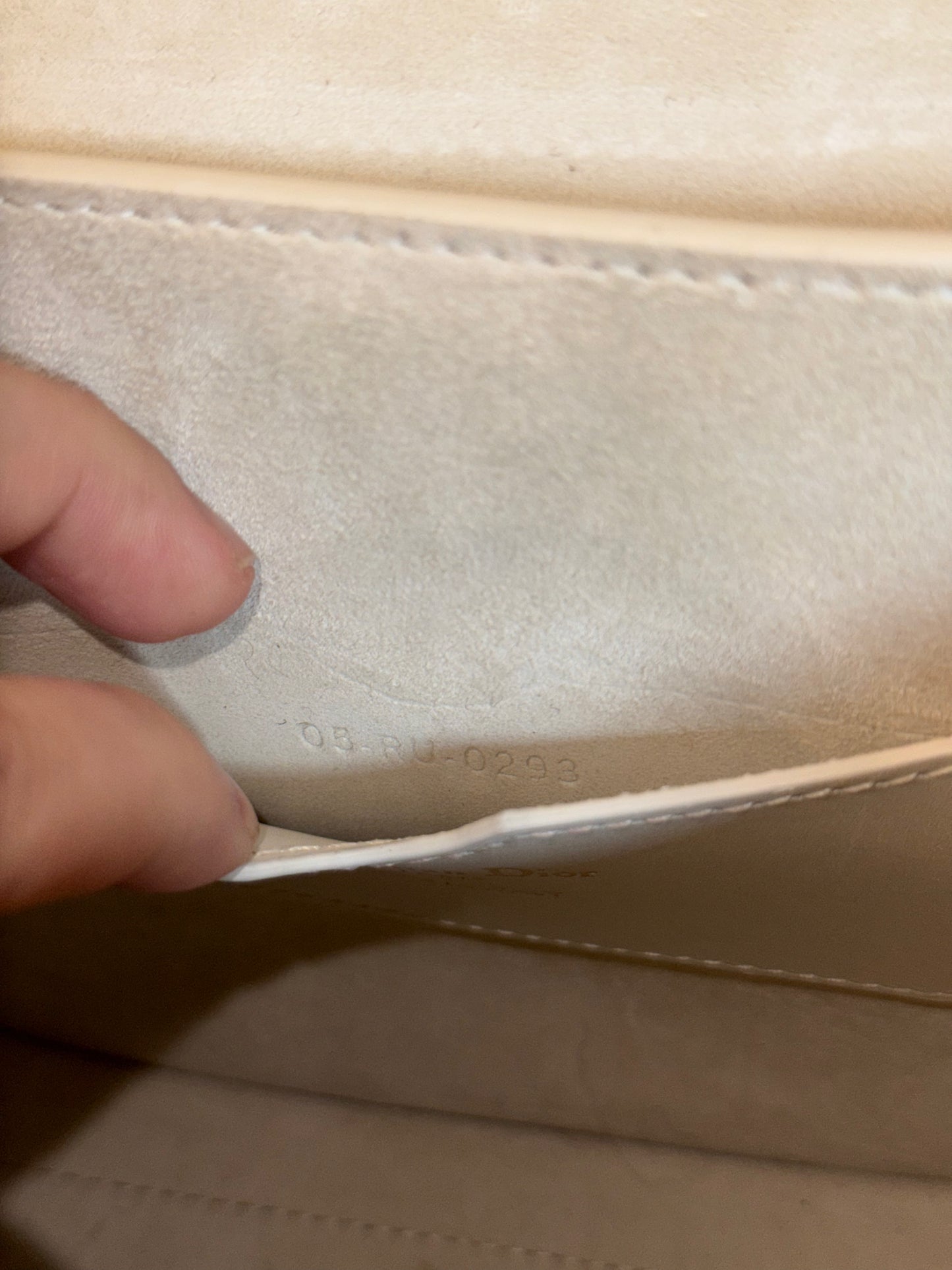 DIOR WHITE BOBBY CROSSBODY BAG
