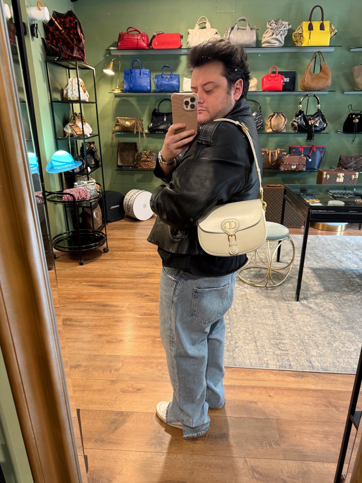 DIOR WHITE BOBBY CROSSBODY BAG