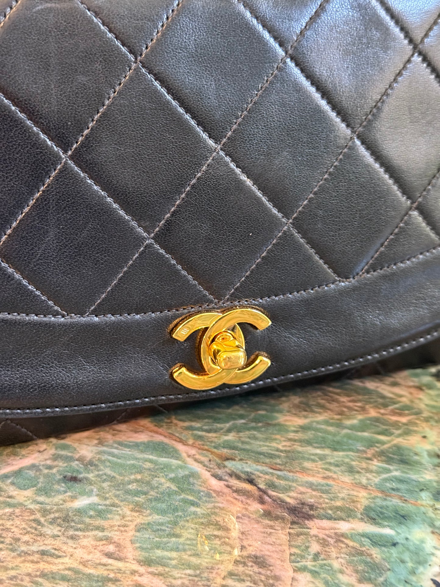 CHANEL BLACK SMALL DIANA CROSSBODY BAG