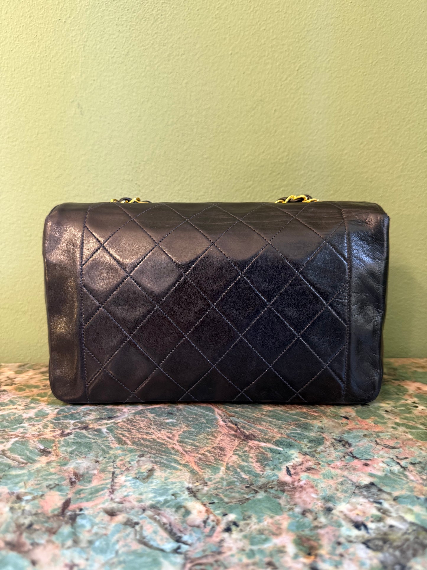 CHANEL BLACK SMALL DIANA CROSSBODY BAG