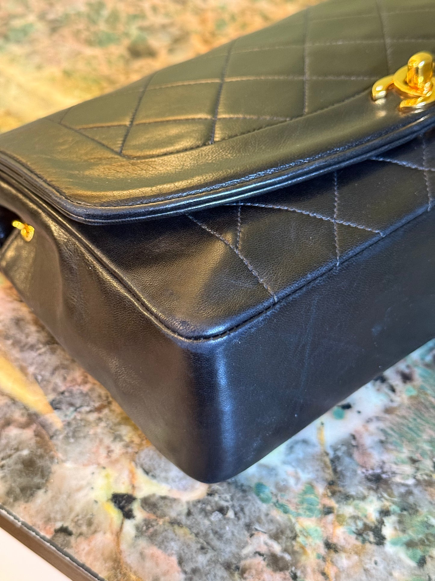 CHANEL BLACK SMALL DIANA CROSSBODY BAG
