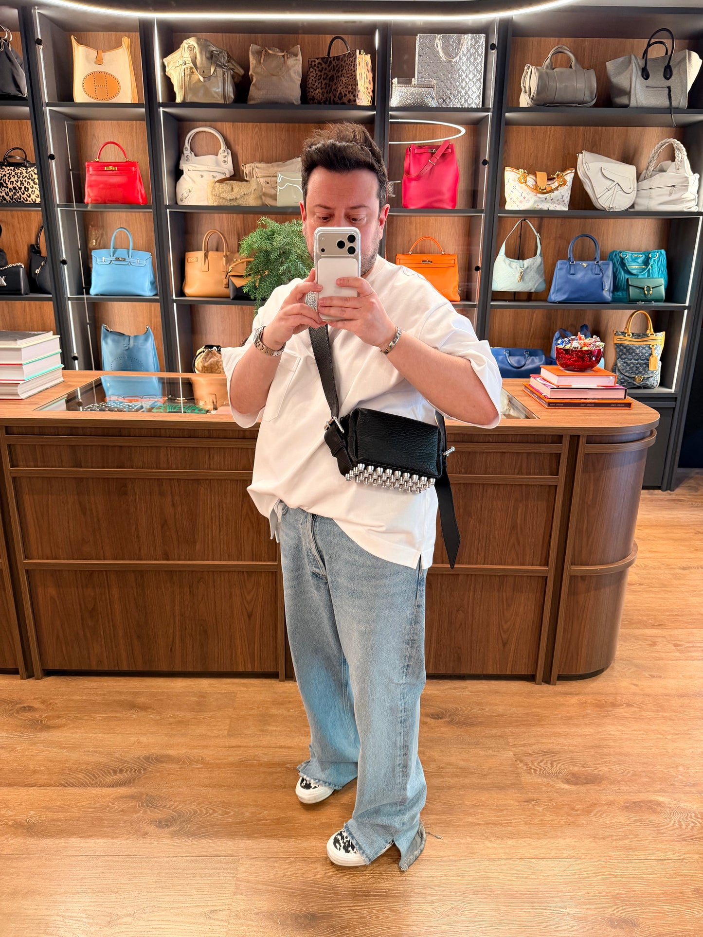 ALEXANDER WANG BLACK SMALL CONVERTIBLE RICCO SHOULDER BAG