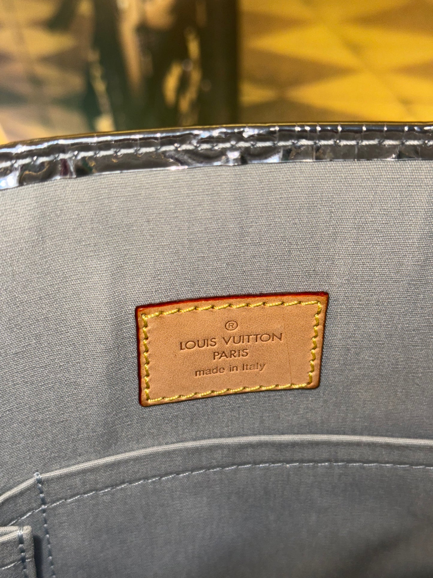 LOUIS VUITTON SILVER MIROIR SAC PLAT HANDBAG