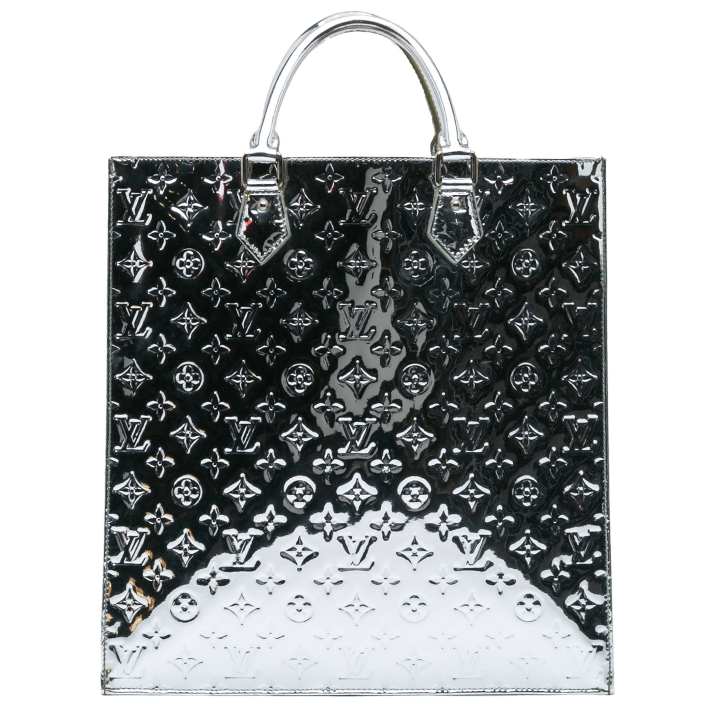 LOUIS VUITTON SILVER MIROIR SAC PLAT HANDBAG