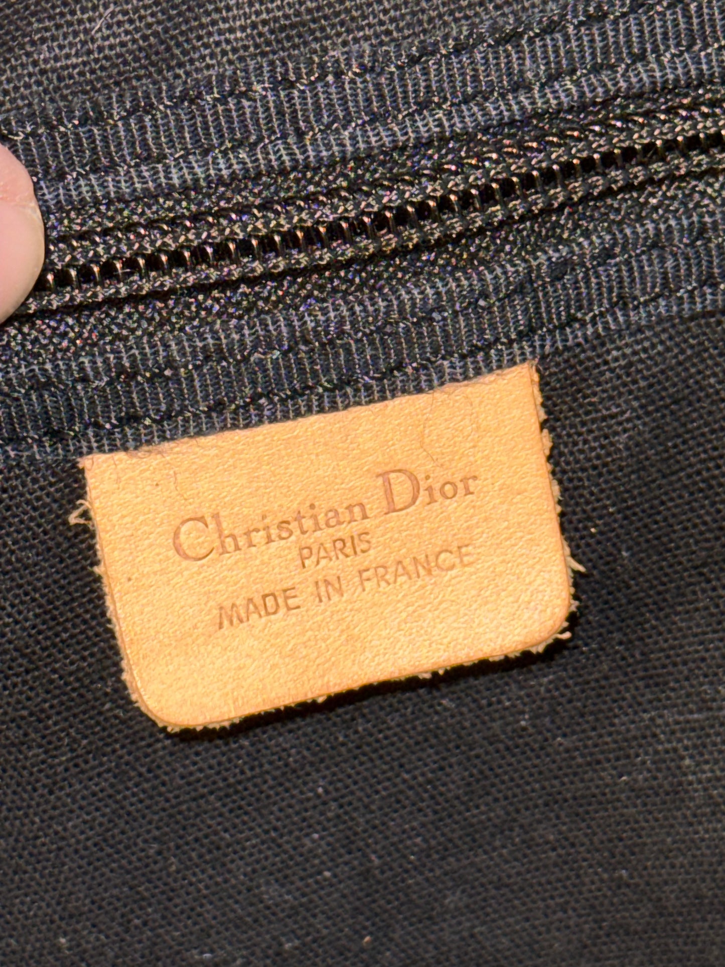 DIOR OBLIQUE CANVAS LARGE BOSTON BAG