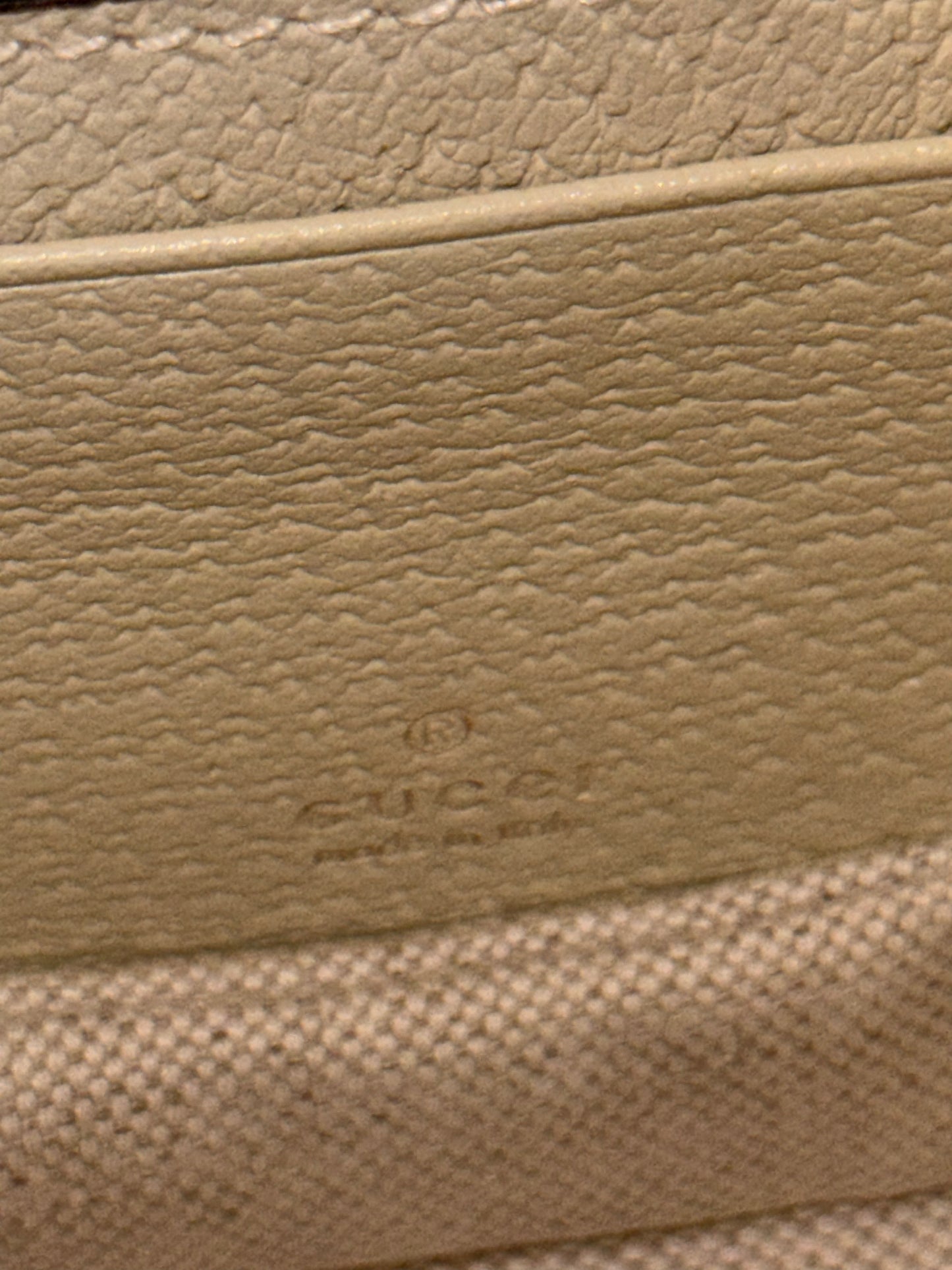 GUCCI WHITE GIANT MONOGRAM MINI BAMBOO 1947 HANDBAG