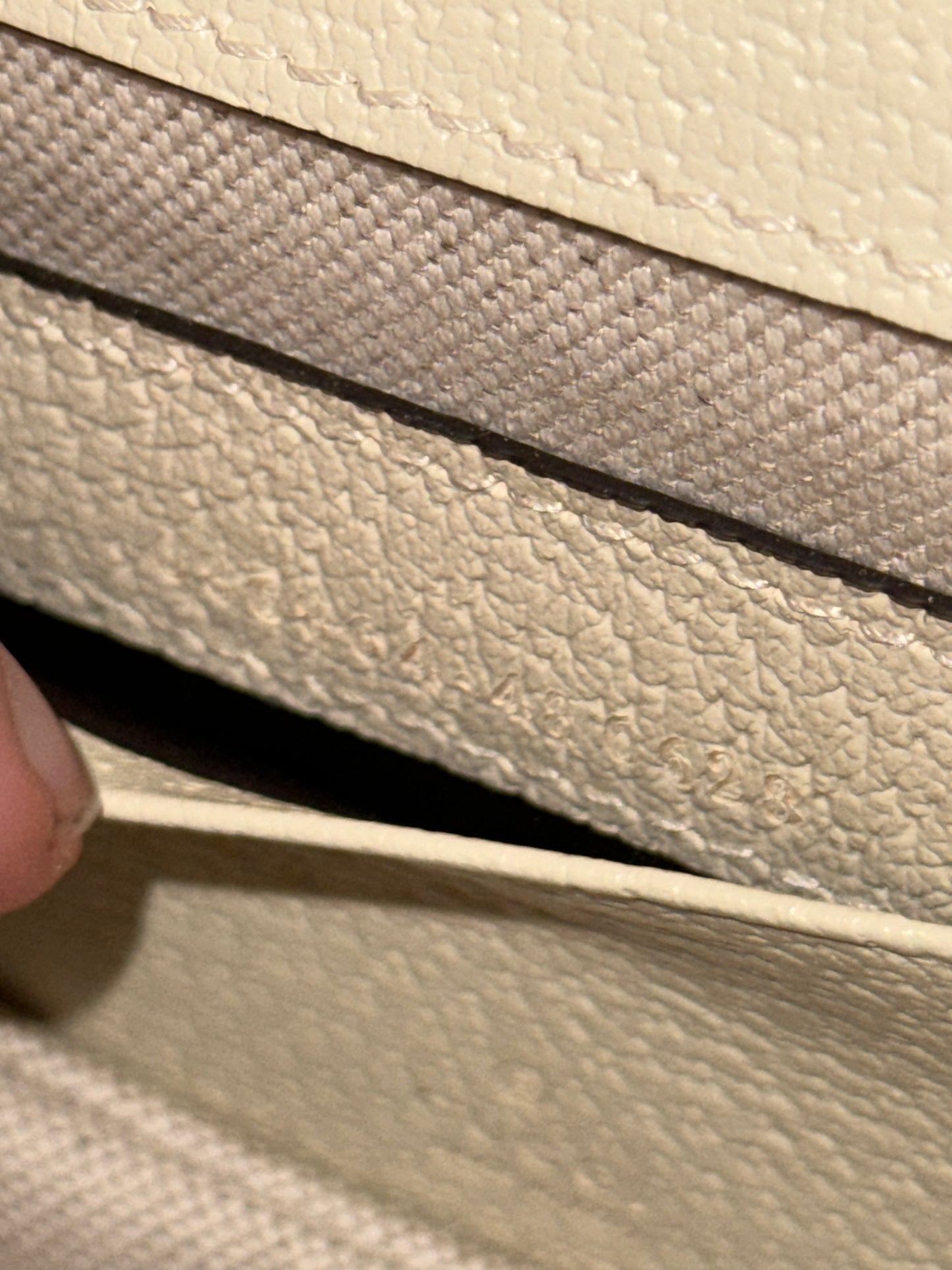 GUCCI WHITE GIANT MONOGRAM MINI BAMBOO 1947 HANDBAG