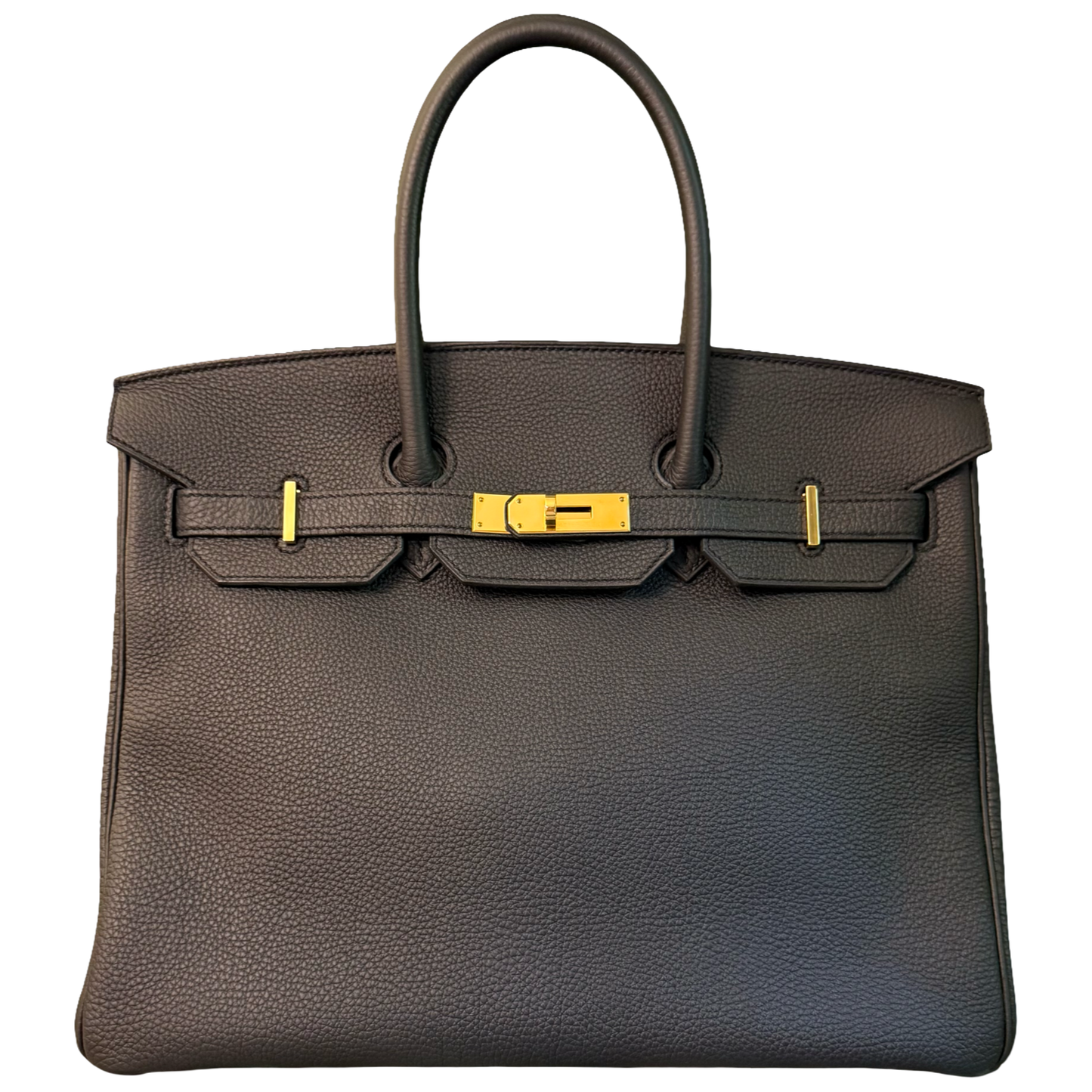 HERMÈS BLACK TOGO BIRKIN 35 HANDBAG