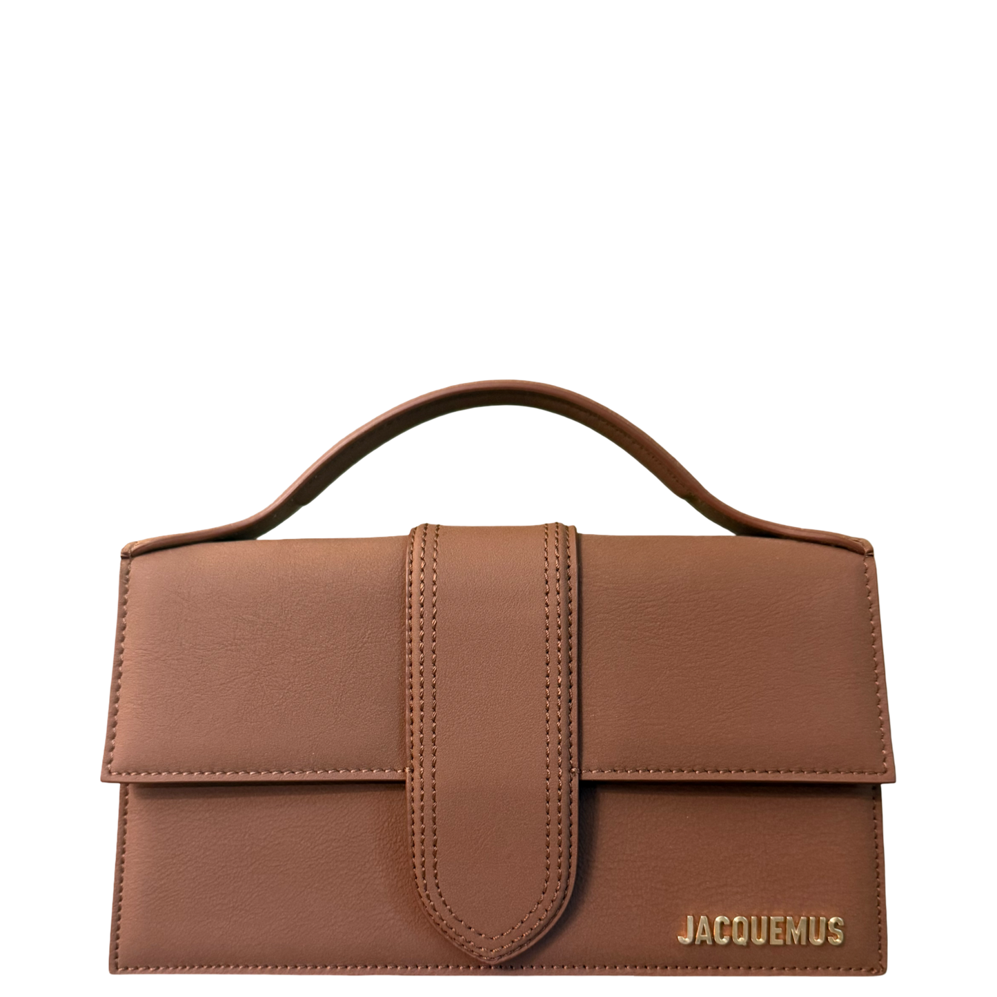 JAQUEMUS LIGHT BROWN LE GRAND BAMBINO HANDBAG