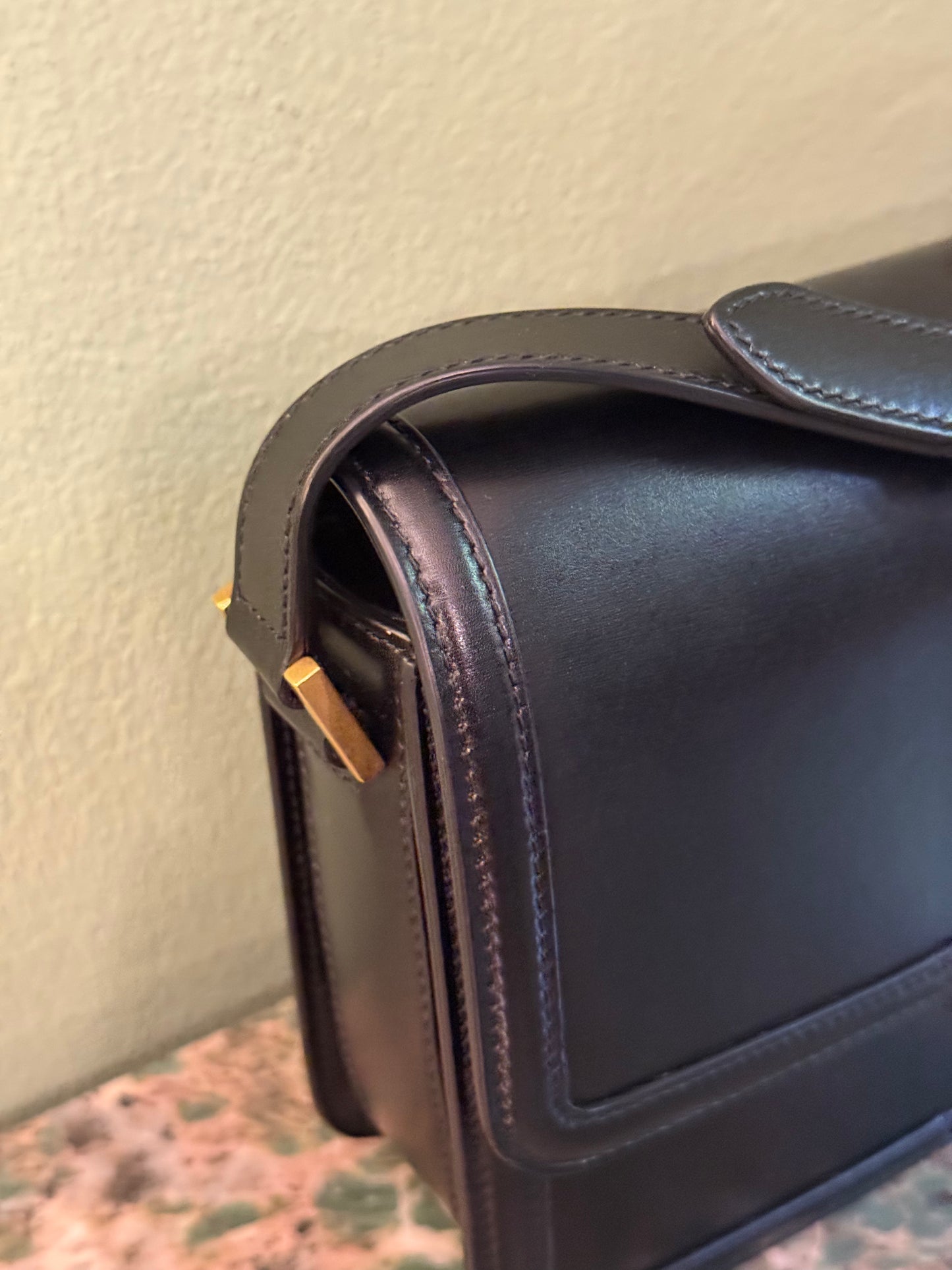 SAINT LAURENT MEDIUM BLACK SOLFERINO SHOULDER BAG