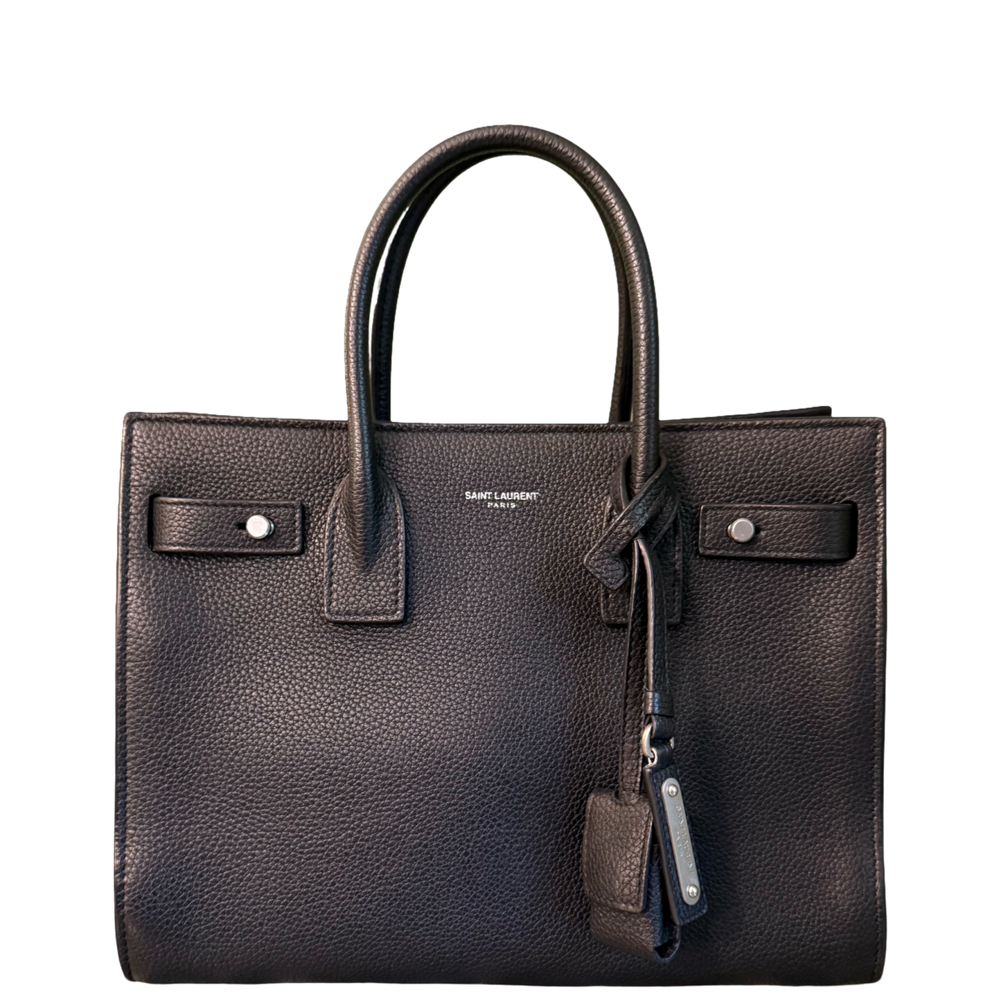 SAINT LAURENT BLACK BABY SAC DE JOUR HANDBAG