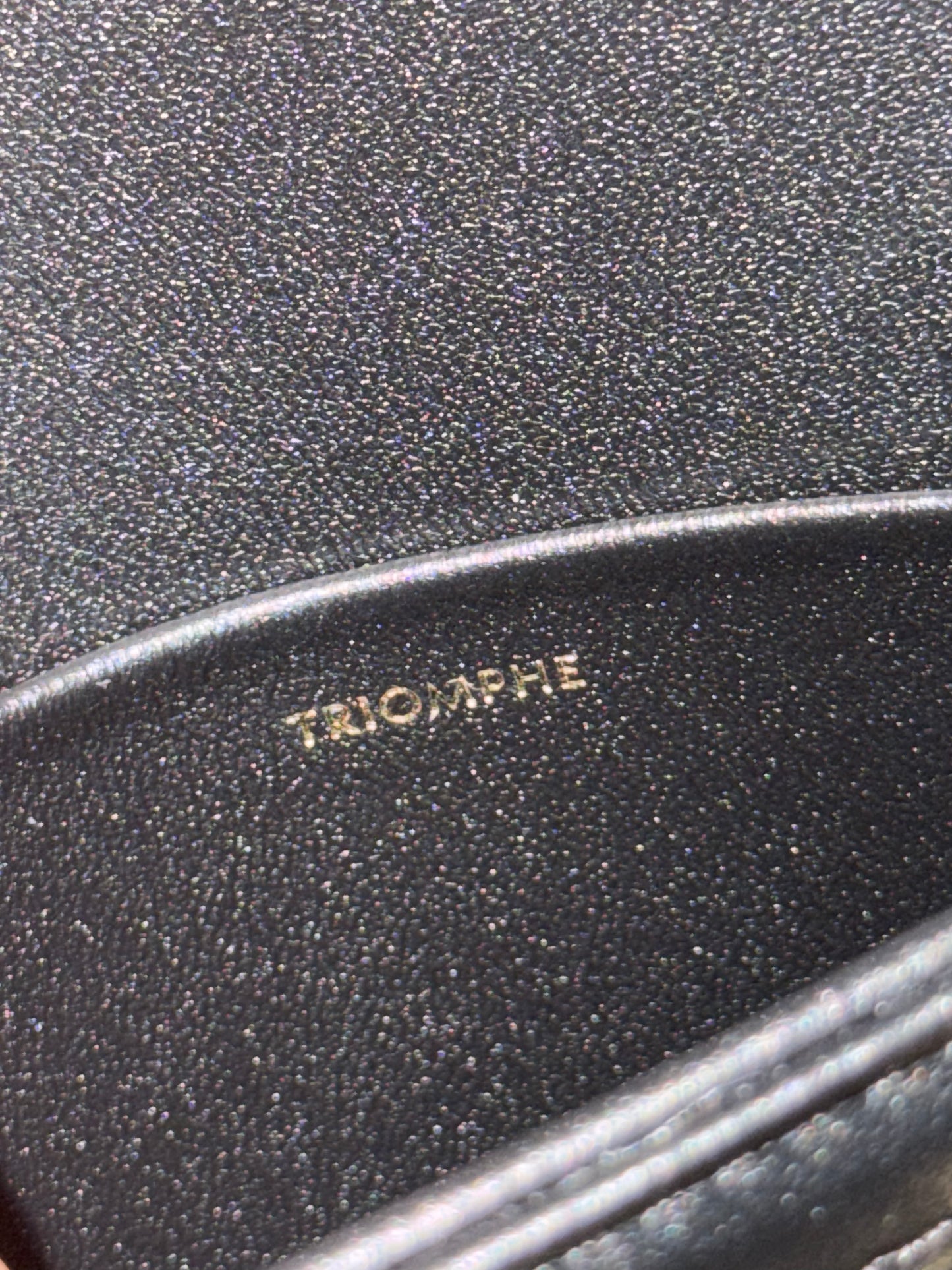 CELINE BLACK TEEN TRIOMPHE CROSSBODY BAG