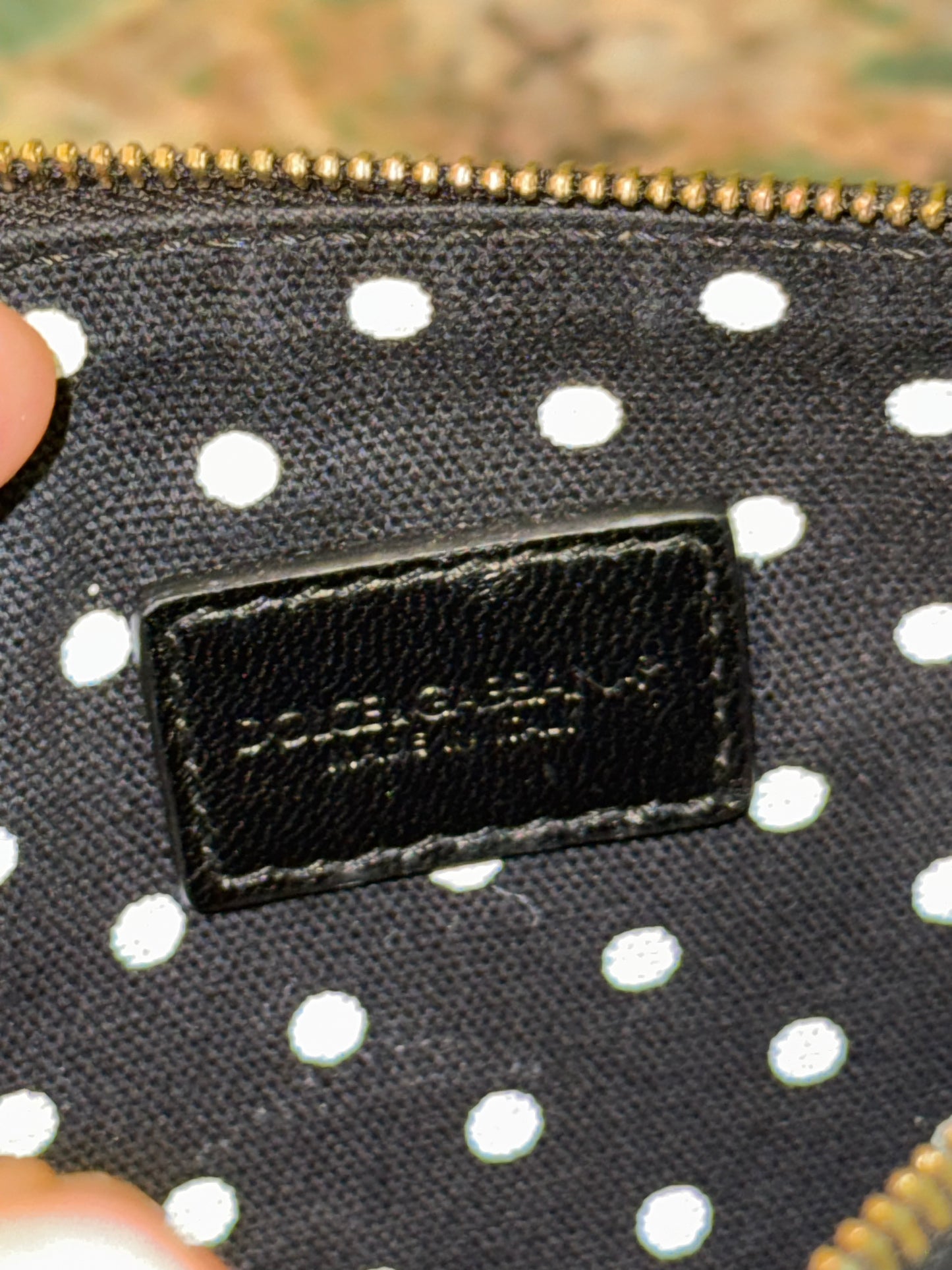 DOLCE & GABBANA BLACK POIS MINI CHAIN POCHETTE