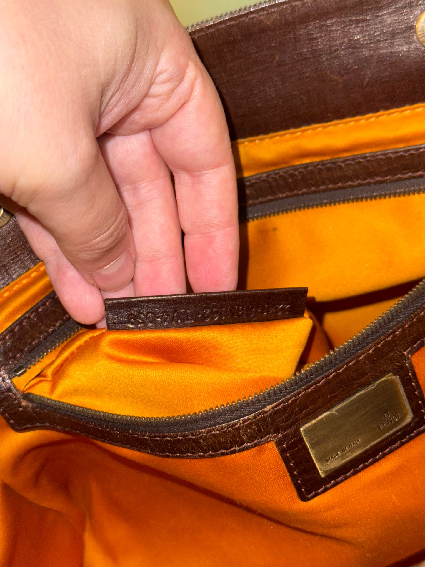 FENDI BLUE DENIM ETNIKO SHOULDER BAG