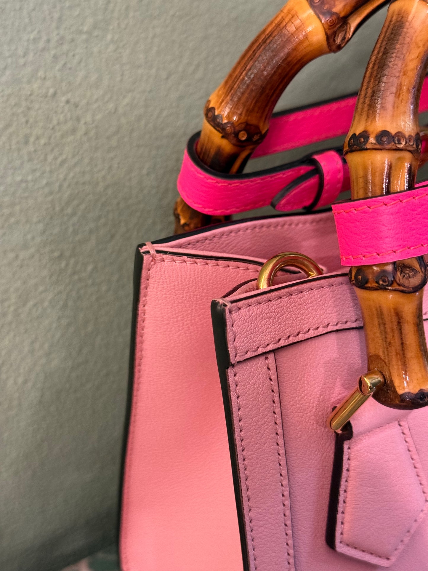 GUCCI PINK MINI DIANA HANDBAG