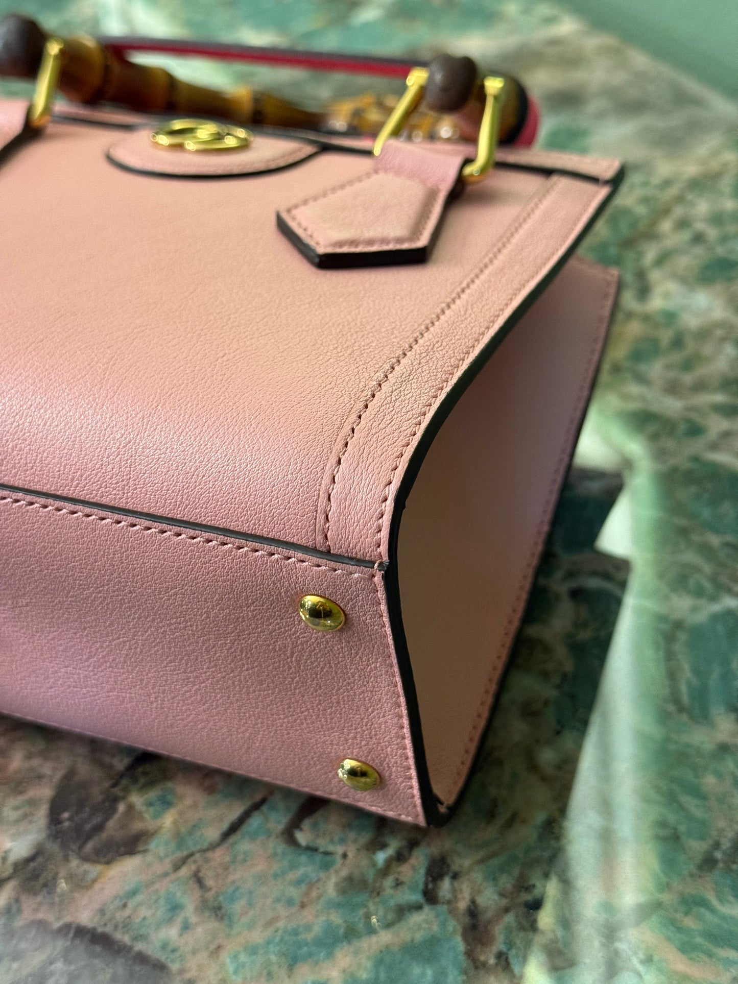 GUCCI PINK MINI DIANA HANDBAG
