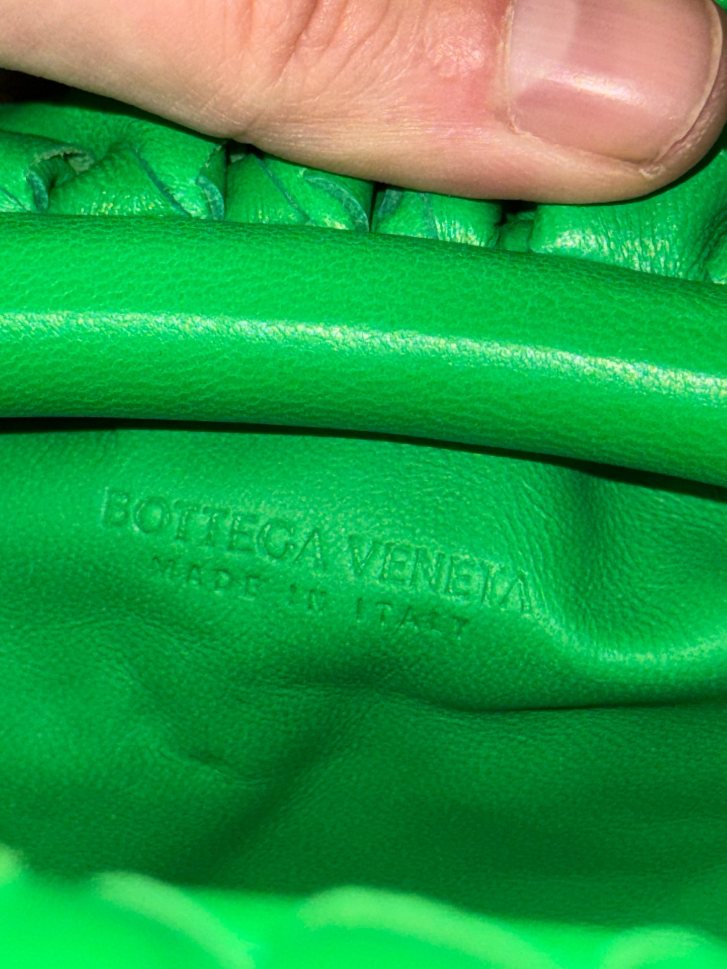BOTTEGA VENETA INTRECCIATO PARAKEET MINI POUCH