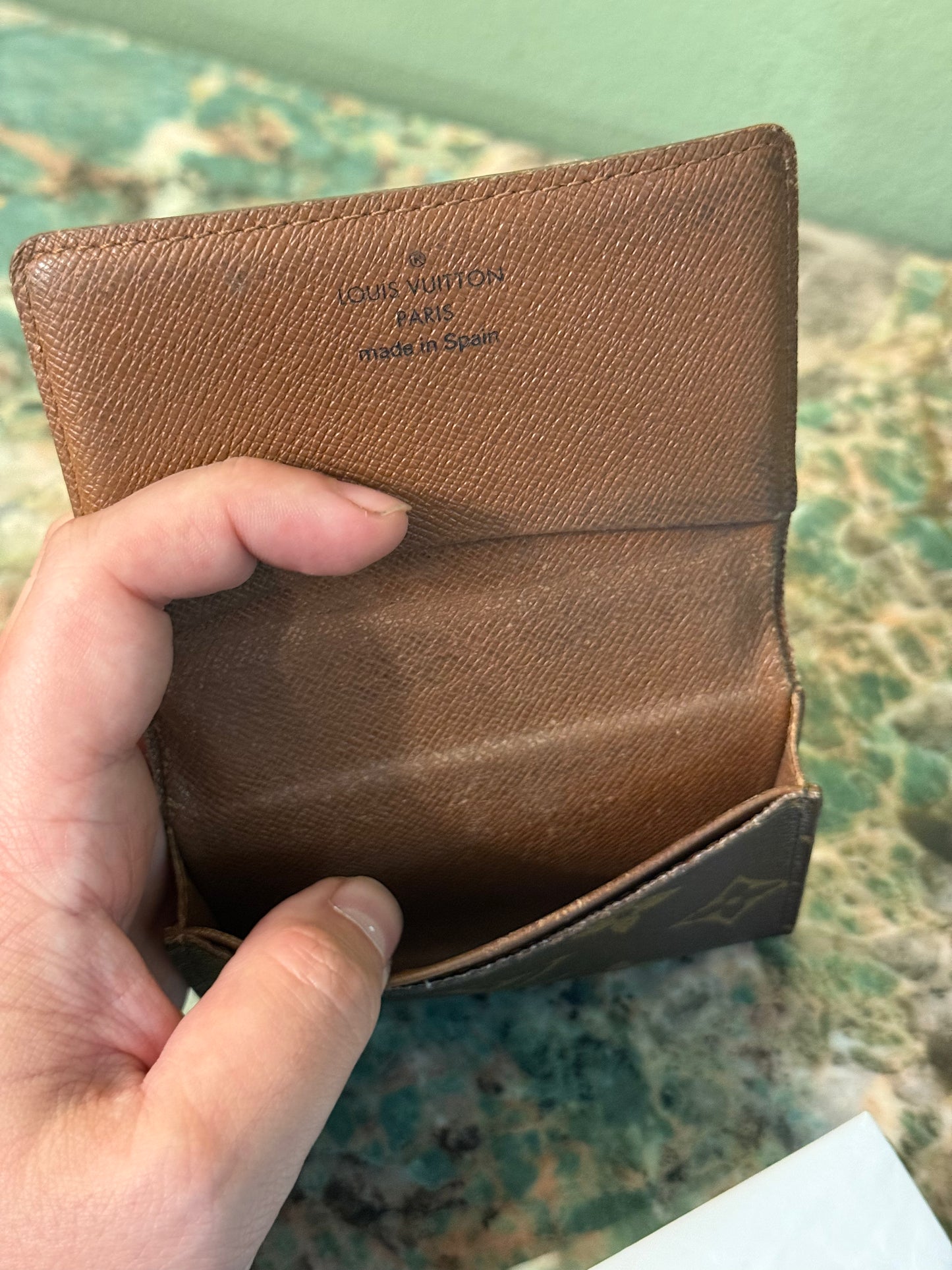 LOUIS VUITTON MONOGRAM FLAP CARD CASE