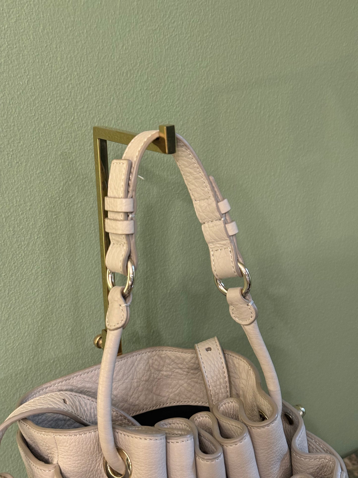 ALEXANDER WANG LIGHT GRAY DIEGO BUCKET BAG