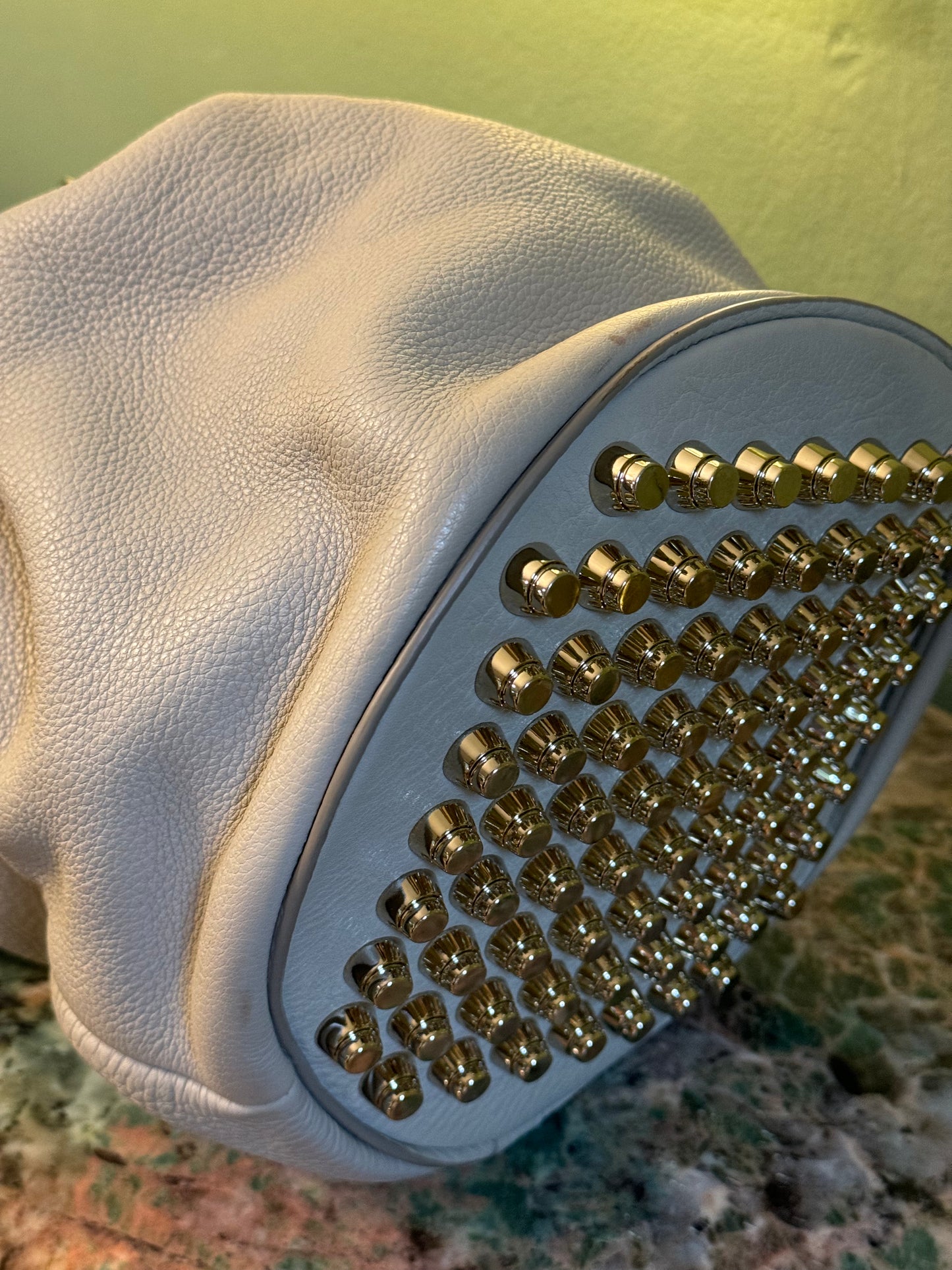 ALEXANDER WANG LIGHT GRAY DIEGO BUCKET BAG