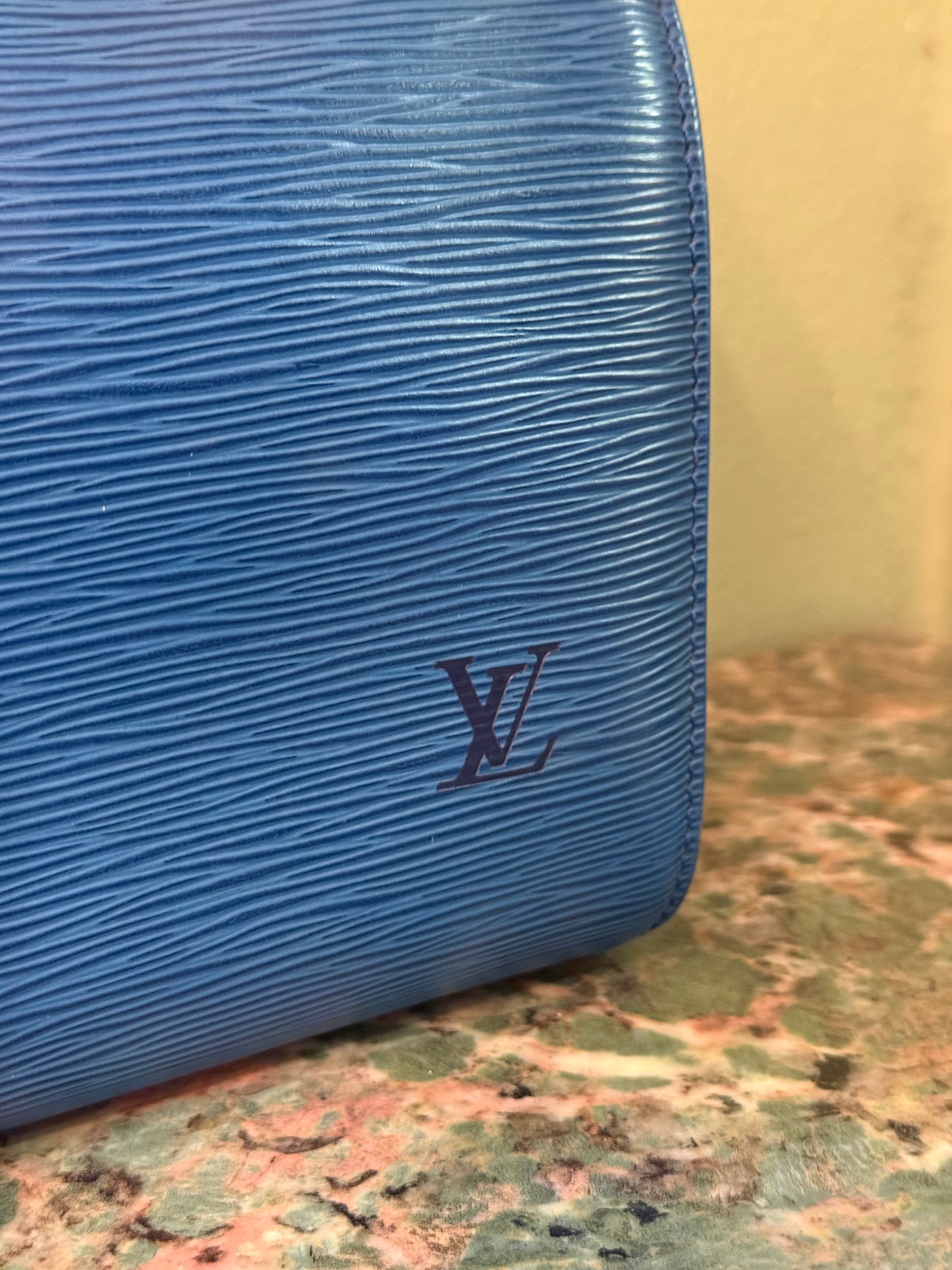 LOUIS VUITTON ELECTRIC BLUE SPEEDY BOSTON BAG