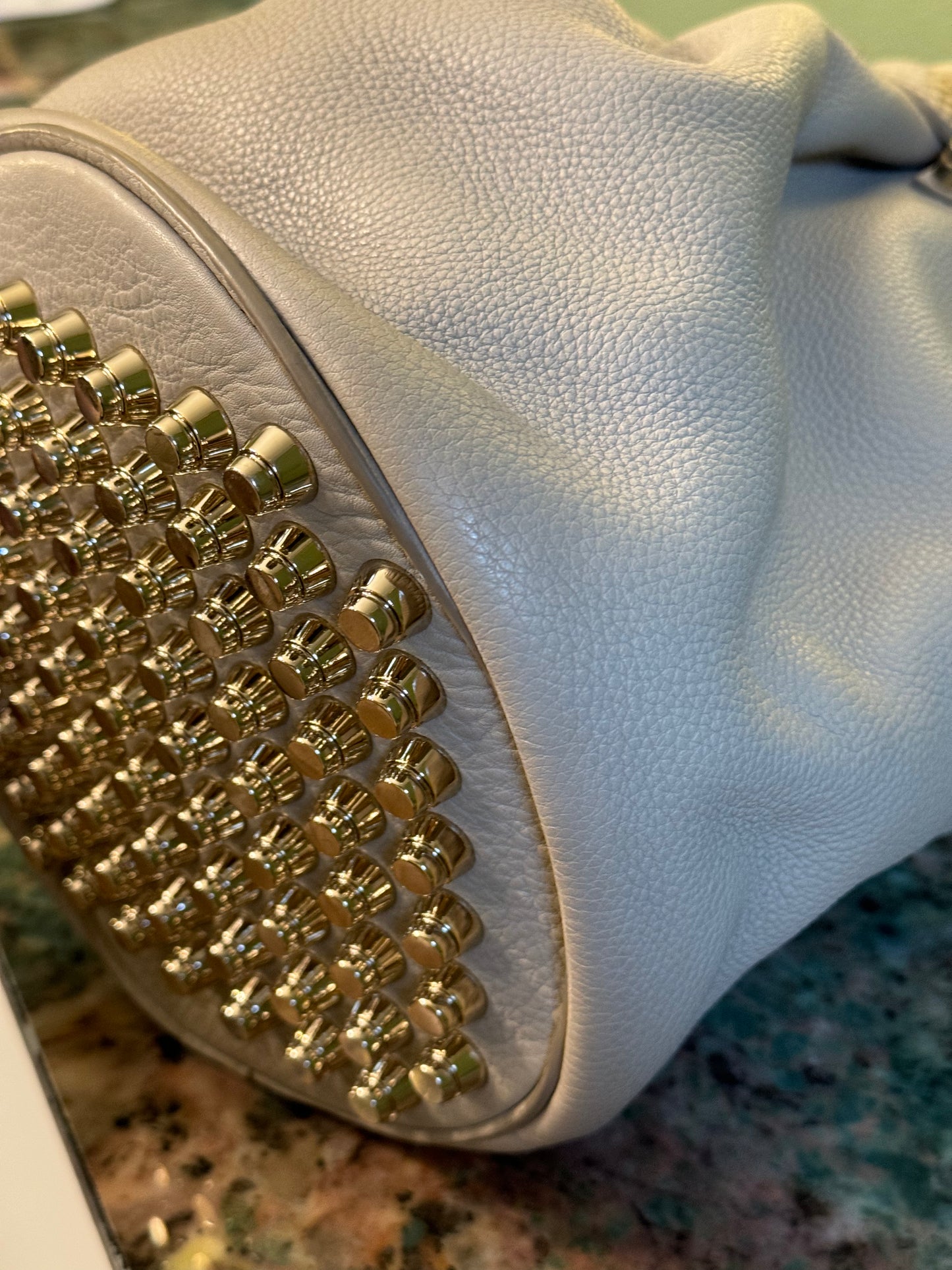 ALEXANDER WANG LIGHT GRAY DIEGO BUCKET BAG