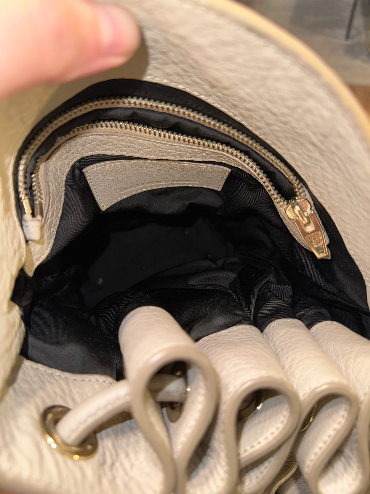 ALEXANDER WANG LIGHT GRAY DIEGO BUCKET BAG