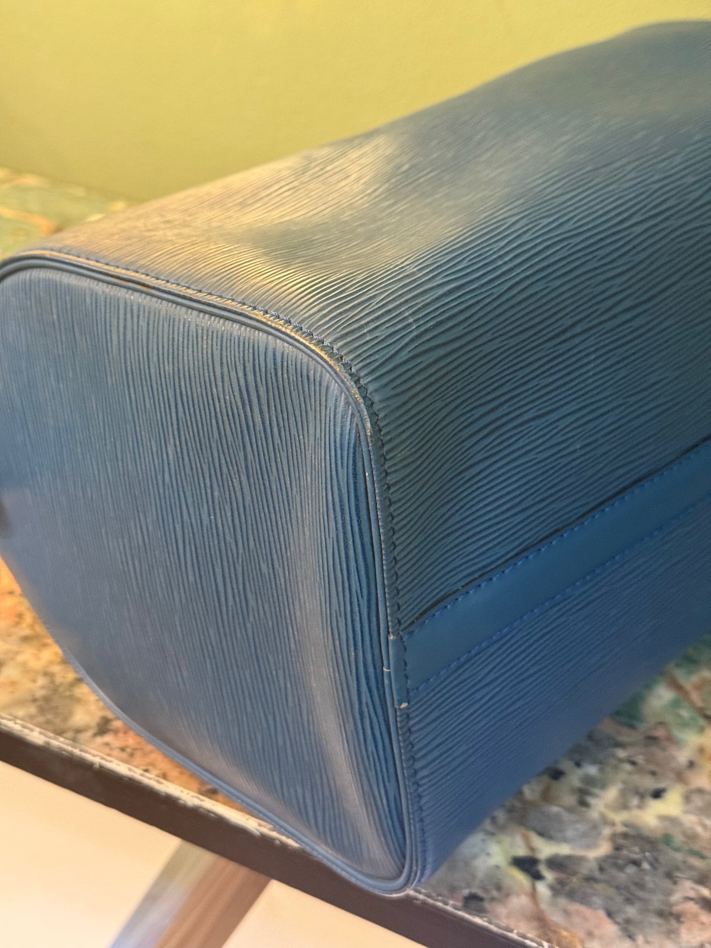 LOUIS VUITTON ELECTRIC BLUE SPEEDY BOSTON BAG