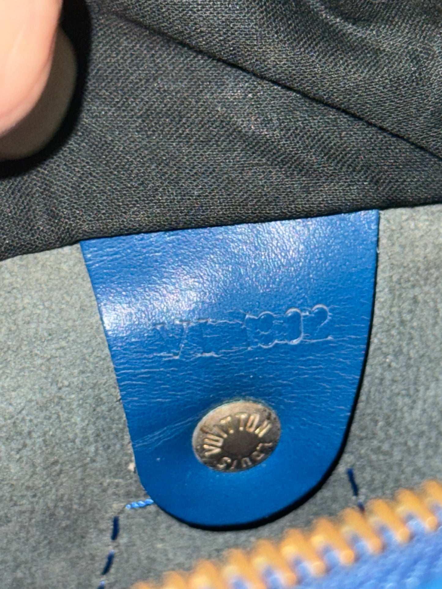LOUIS VUITTON ELECTRIC BLUE SPEEDY BOSTON BAG