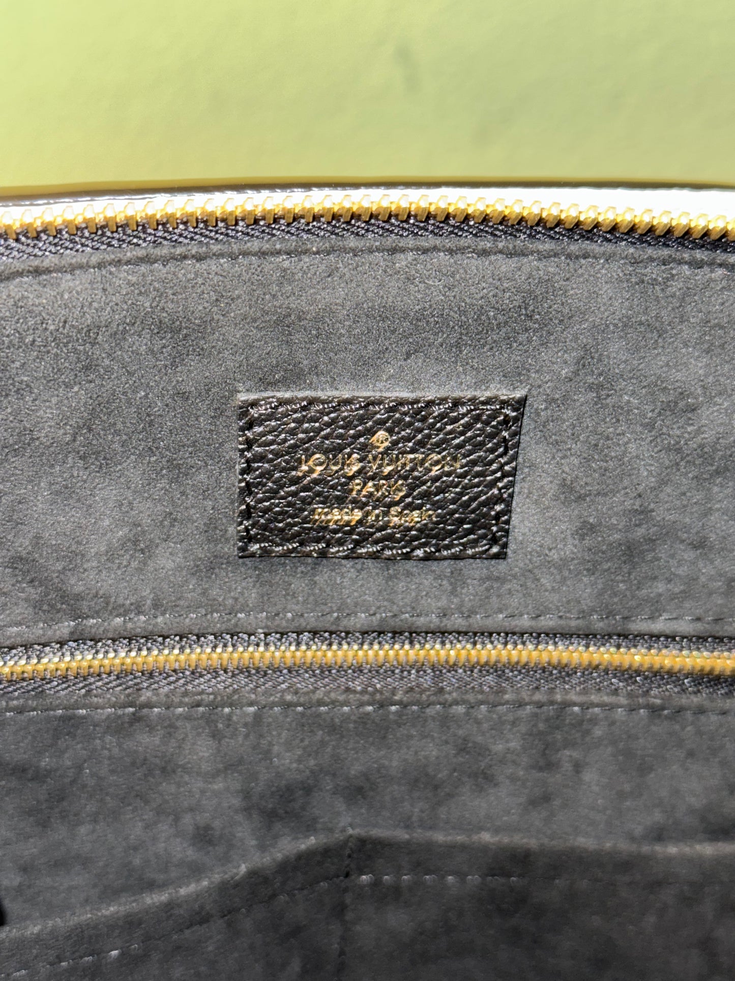 LOUIS VUITTON BLACK EMPREINTE GRAND PALAIS HANDBAG