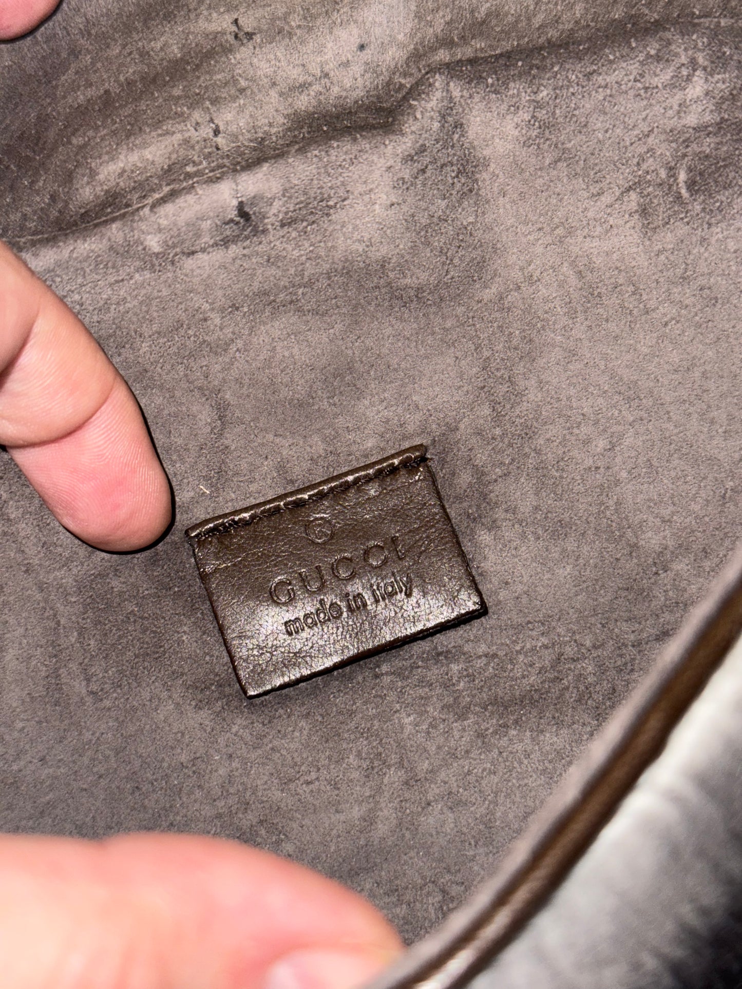 GUCCI BY TOM FORD GRAY MINK MINI HANDBAG