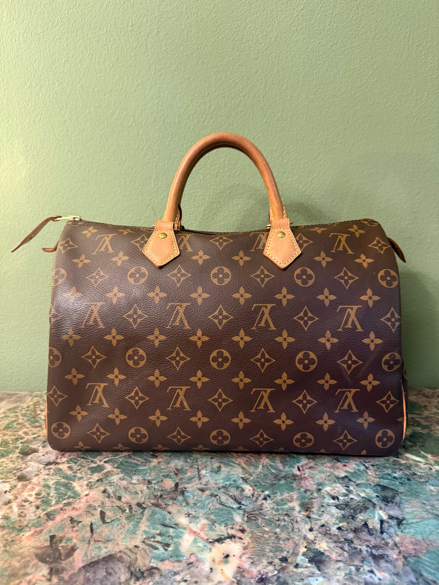 LOUIS VUITTON MONOGRAM SPEEDY 35 BOSTON BAG